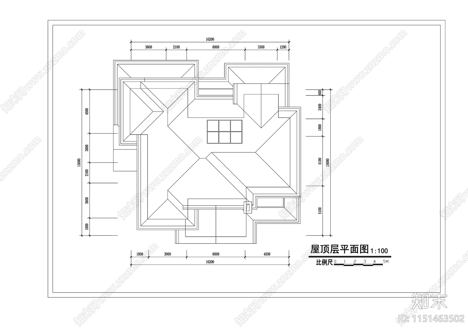 21别墅cad施工图下载【ID:1151463502】