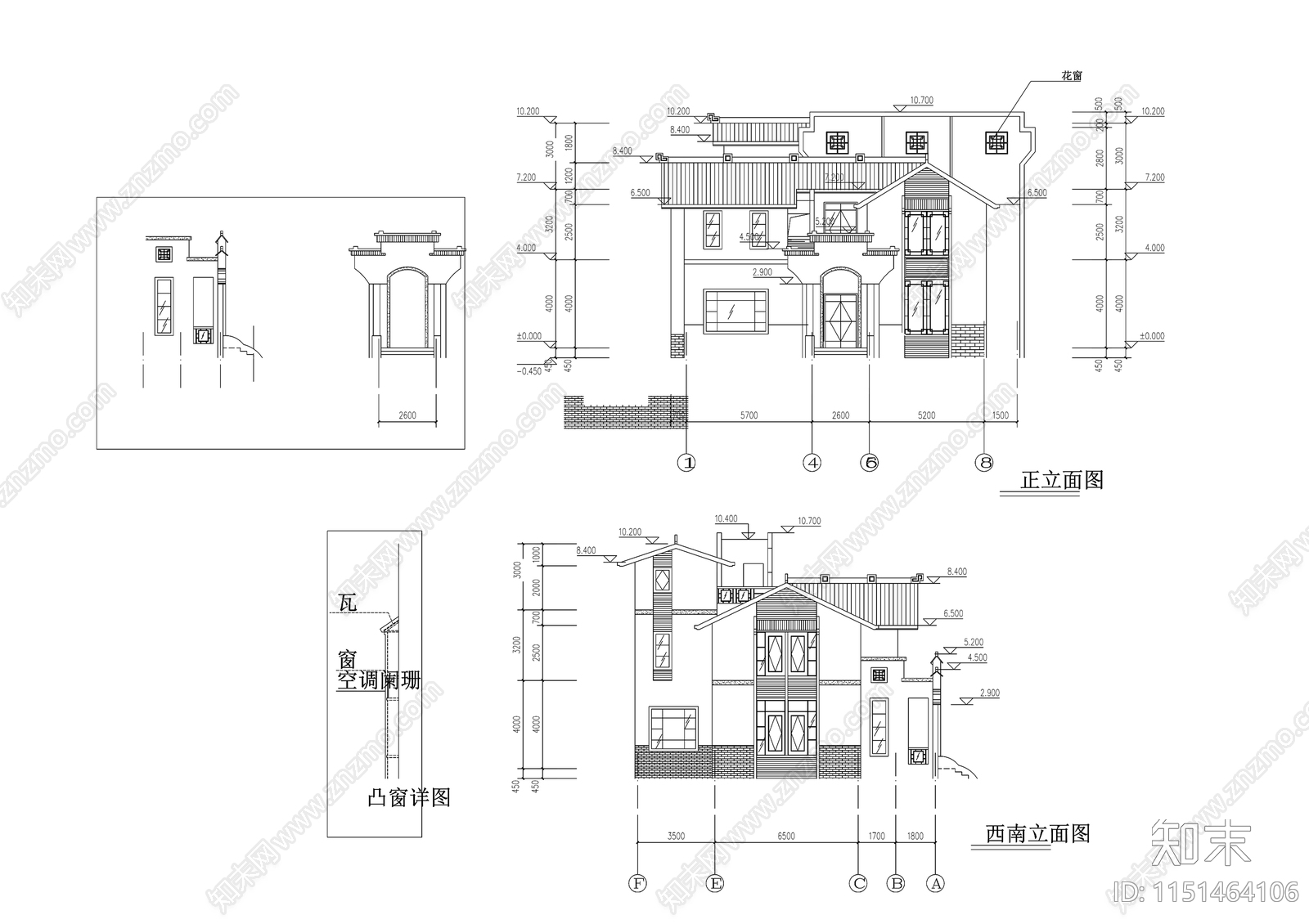 40别墅cad施工图下载【ID:1151464106】