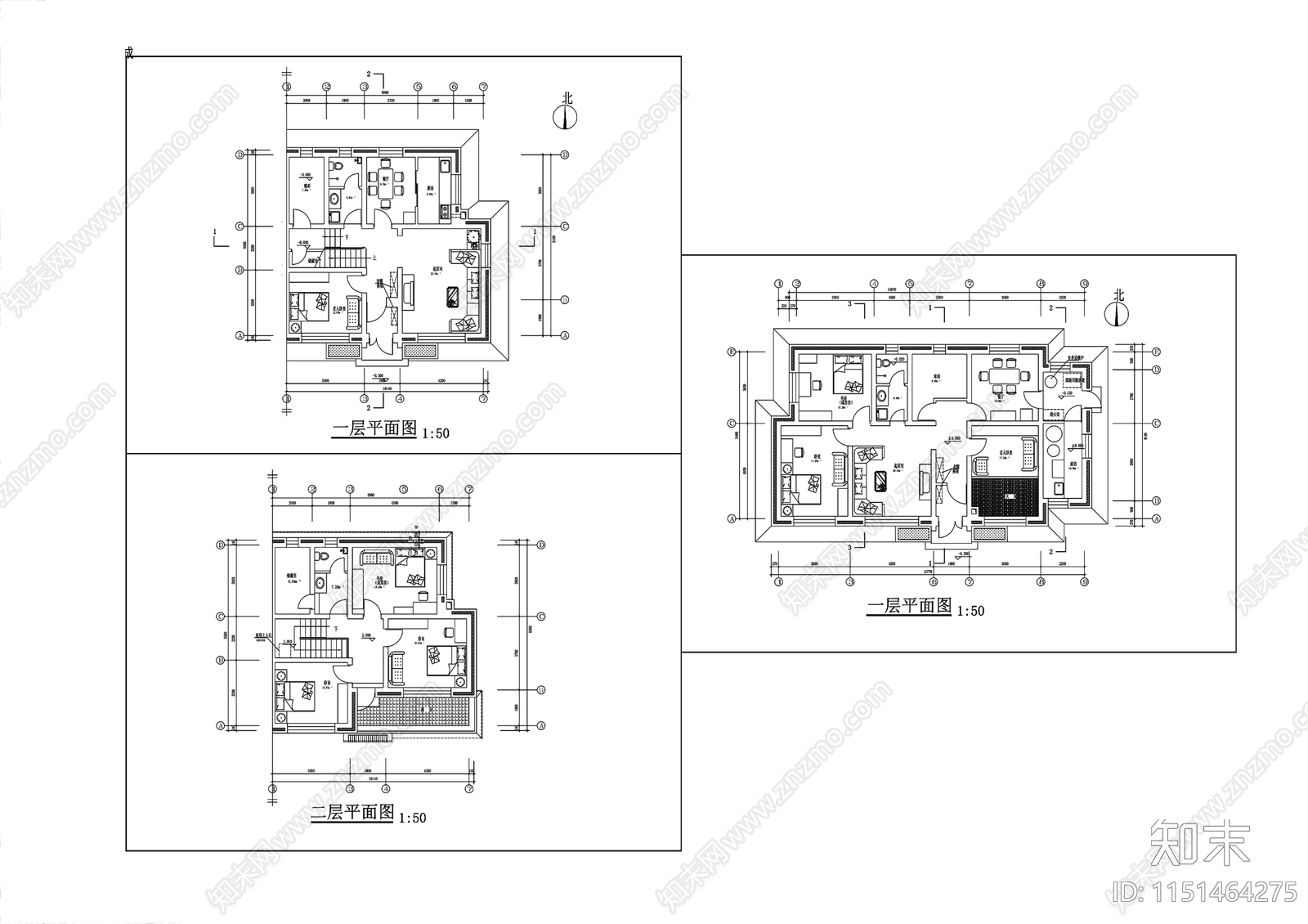 41别墅cad施工图下载【ID:1151464275】