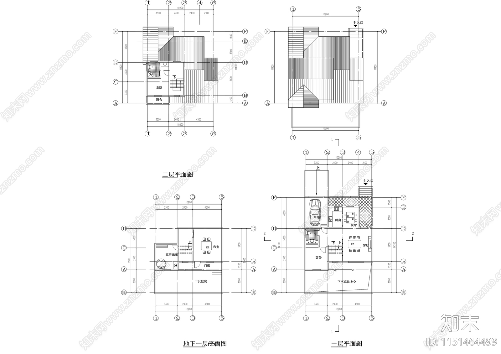 49别墅cad施工图下载【ID:1151464499】