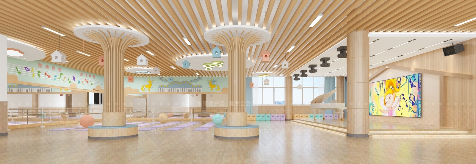 现代幼儿园3D模型下载【ID:1151468594】