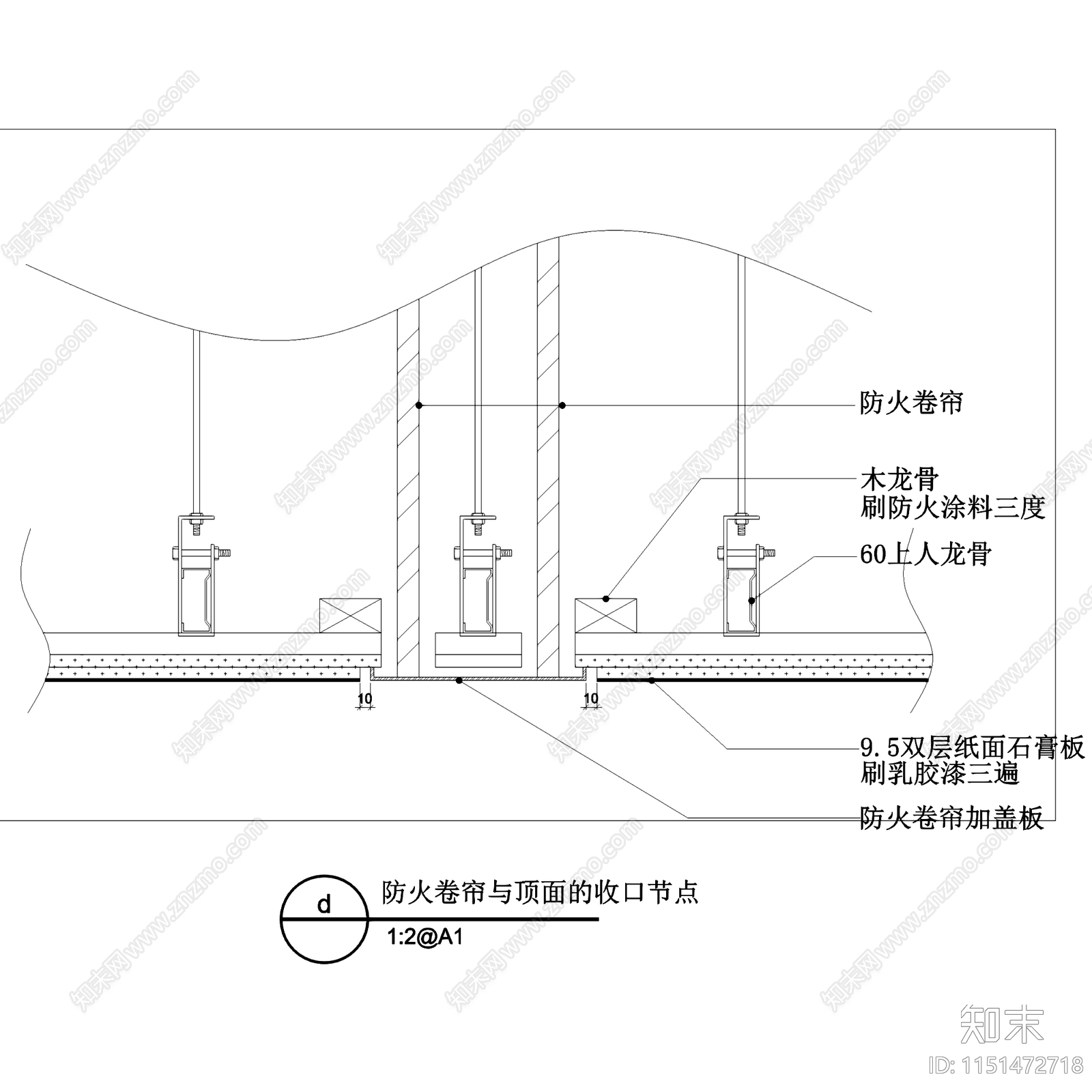 建筑室内构造收口工艺节点大样详图施工图集cad施工图下载【ID:1151472718】