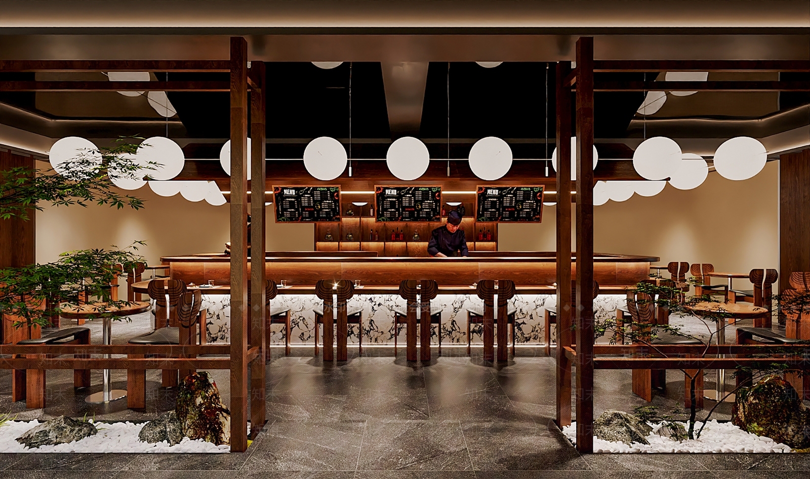 日式烧鸟店3D模型下载【ID:1151473787】