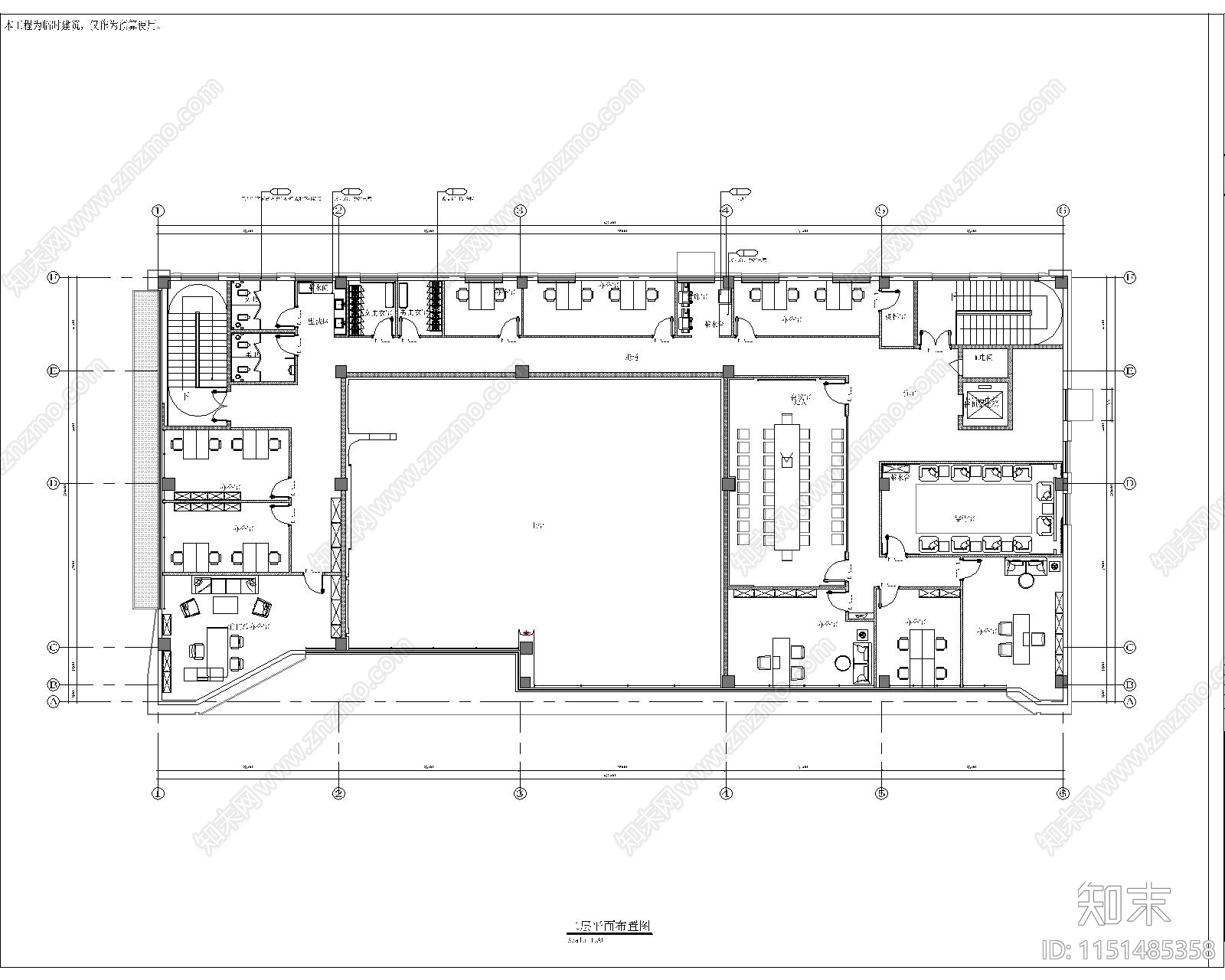 售楼部cad施工图下载【ID:1151485358】