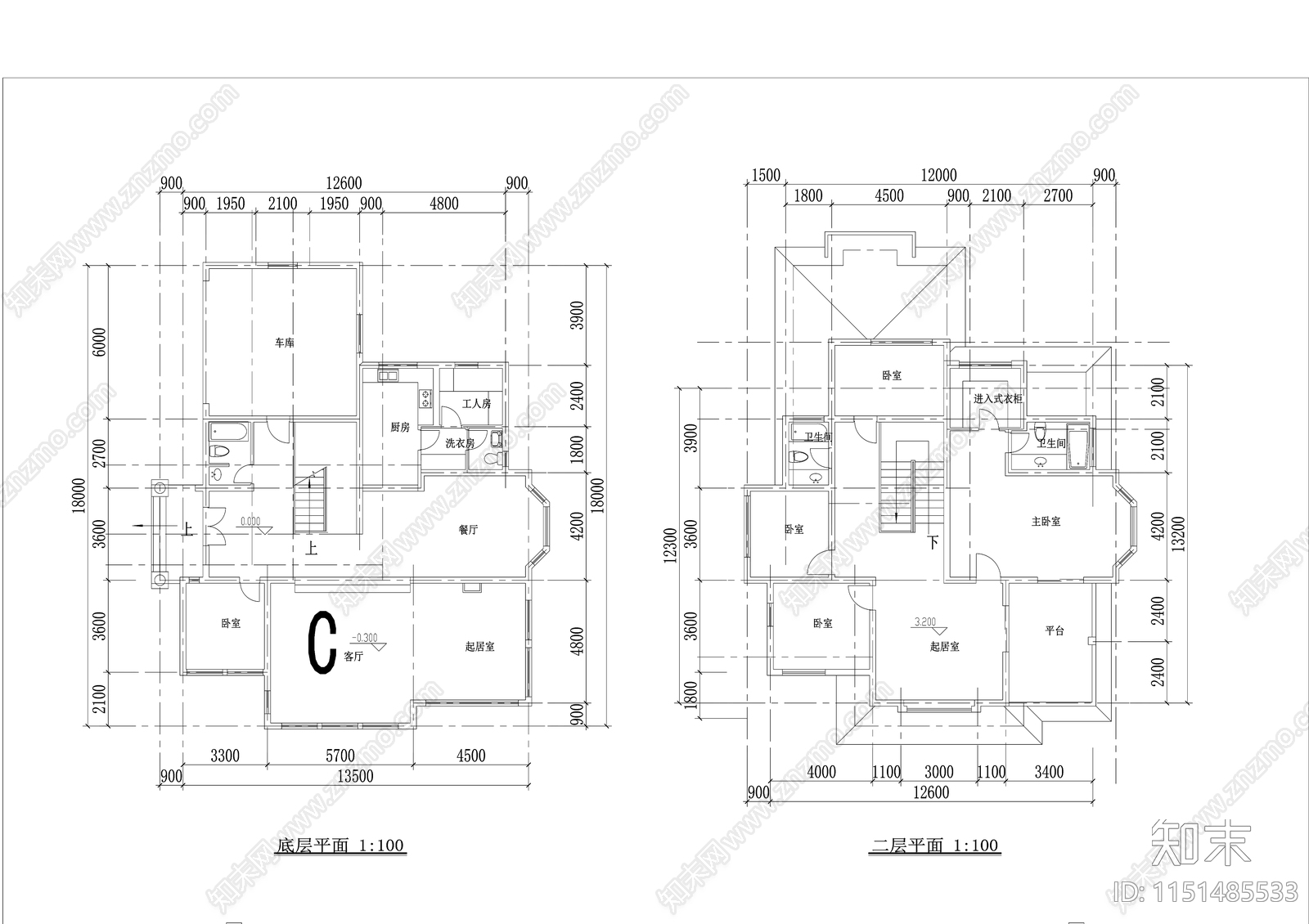 62别墅cad施工图下载【ID:1151485533】