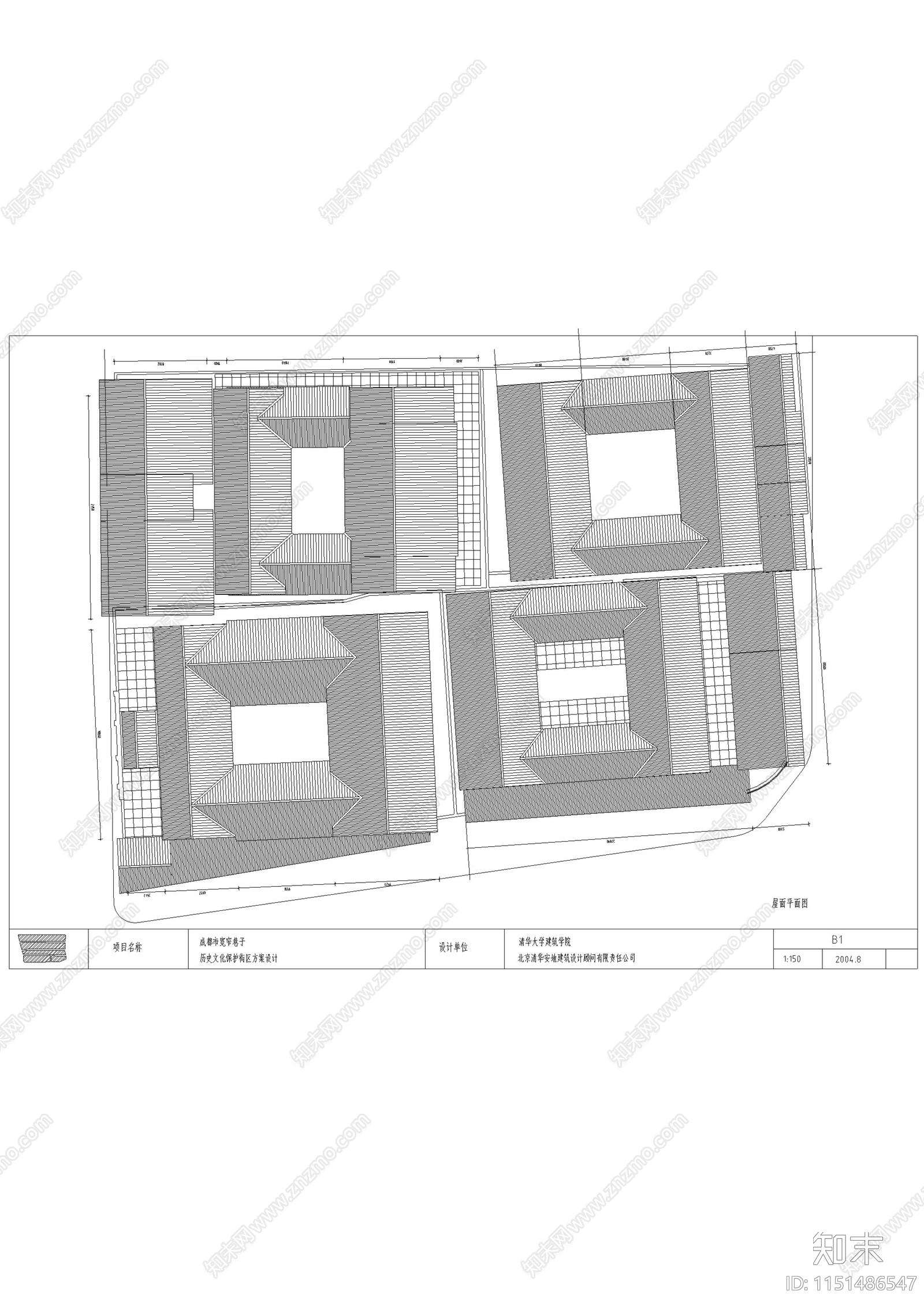 成都宽窄巷子文化旅游街区建筑修缮设计cad施工图下载【ID:1151486547】