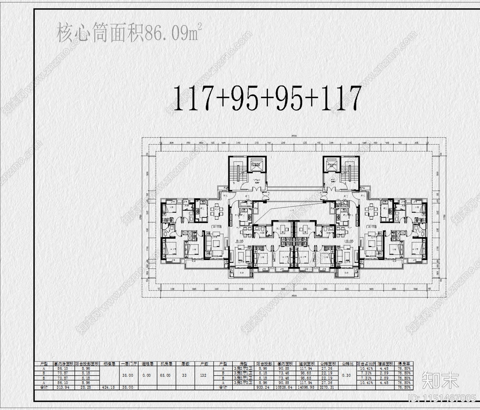 高层住宅建筑户型小区房子户型标准化设计资料汇总平面图素材施工图下载【ID:1151487005】