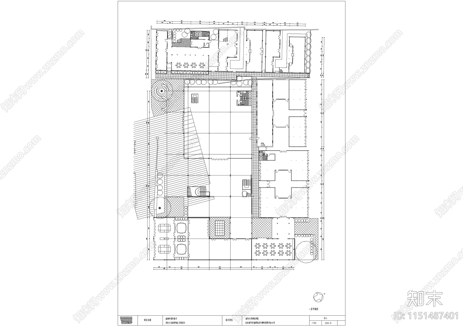 成都宽窄巷子文化旅游街区建筑修缮设计cad施工图下载【ID:1151487401】