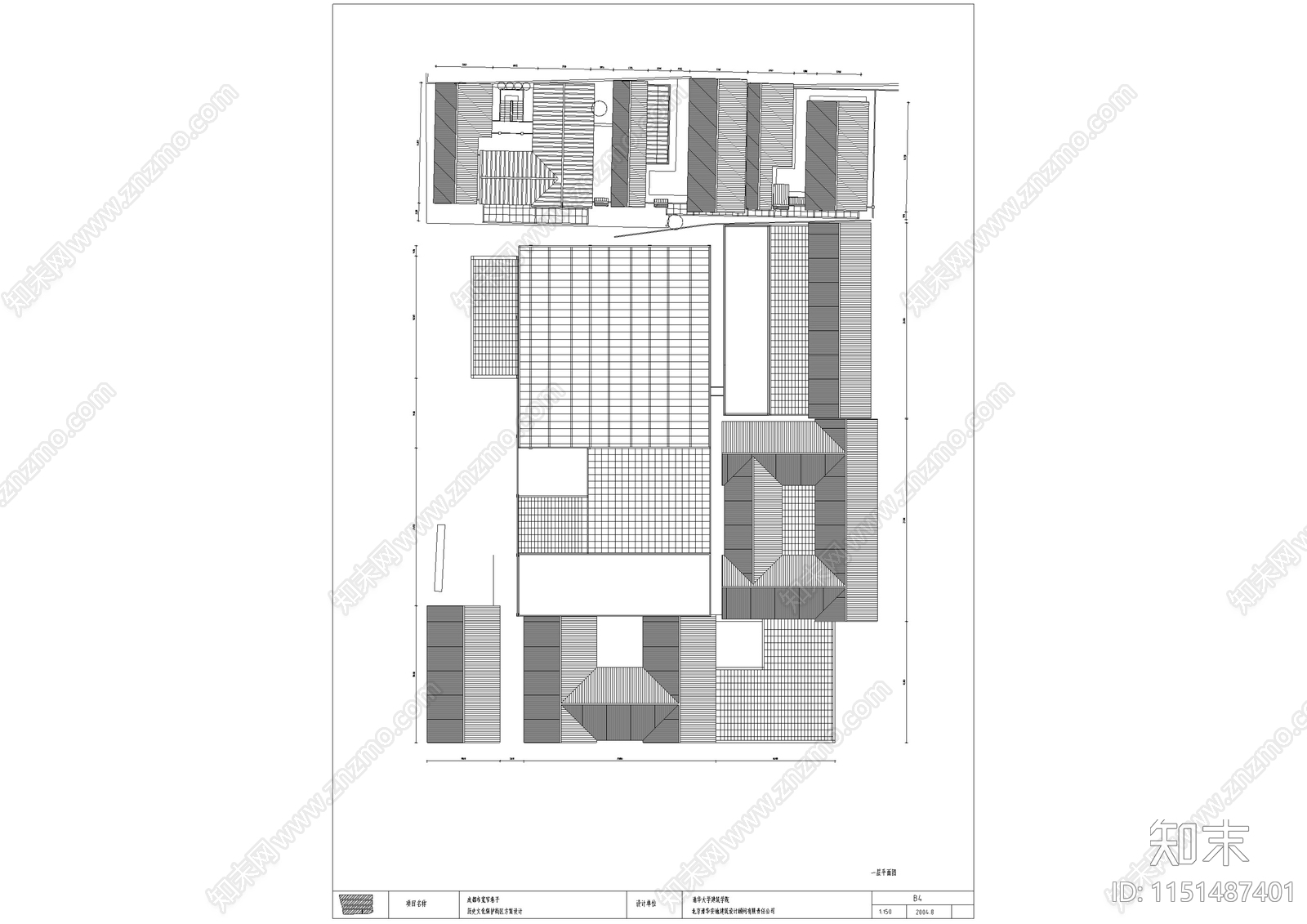 成都宽窄巷子文化旅游街区建筑修缮设计cad施工图下载【ID:1151487401】