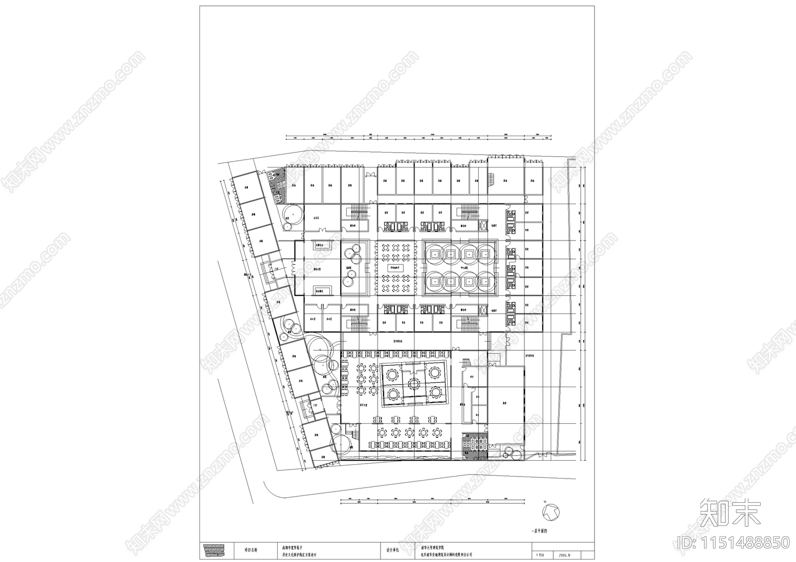 成都宽窄巷子民宿客栈建筑方案设计cad施工图下载【ID:1151488850】