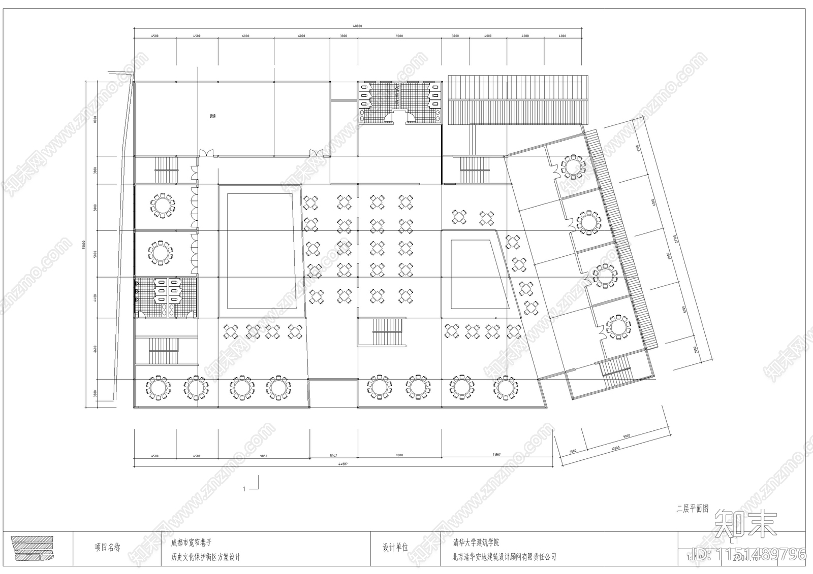 成都宽窄巷子餐饮建筑方案设计cad施工图下载【ID:1151489796】