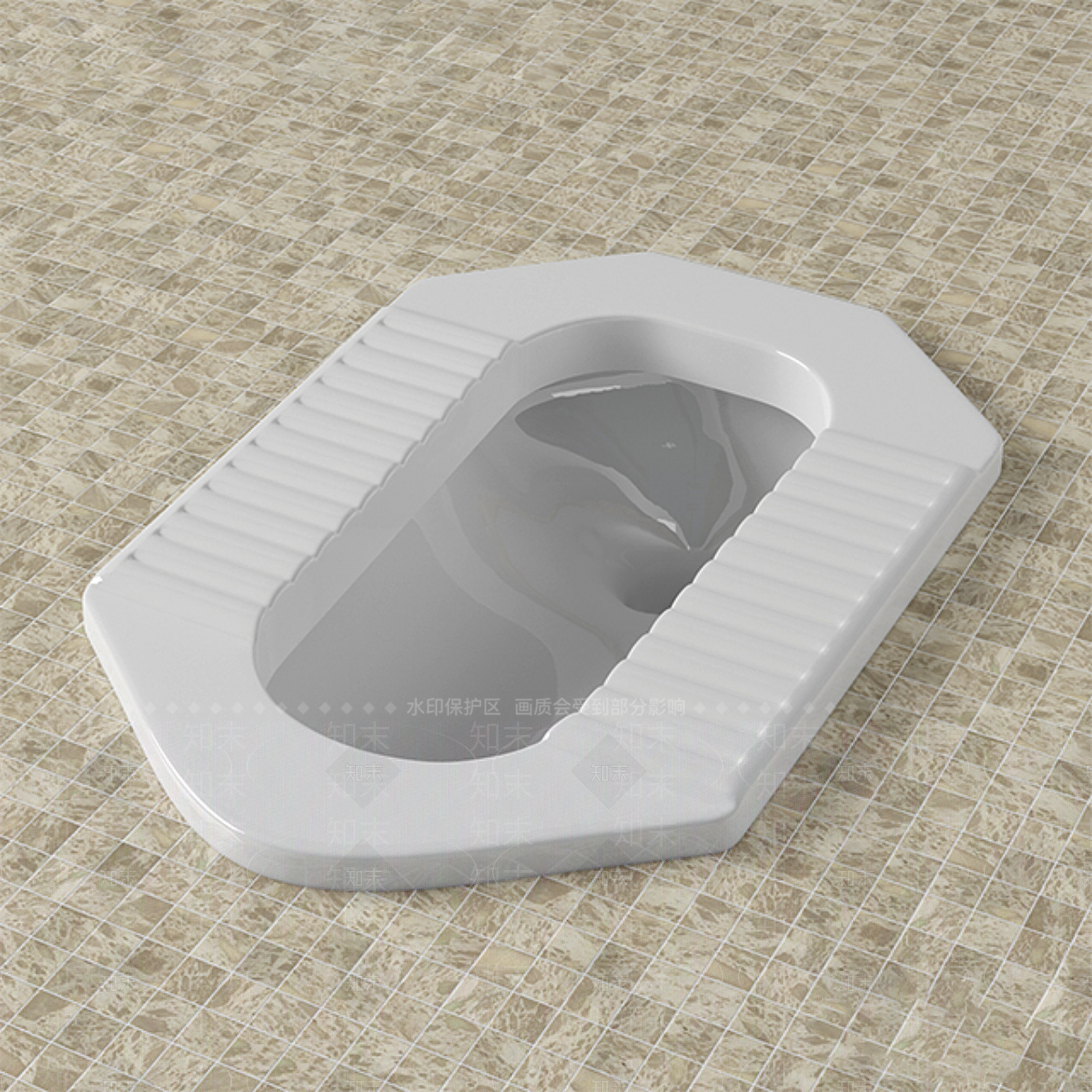 蹲便器3D模型下载【ID:1151489946】