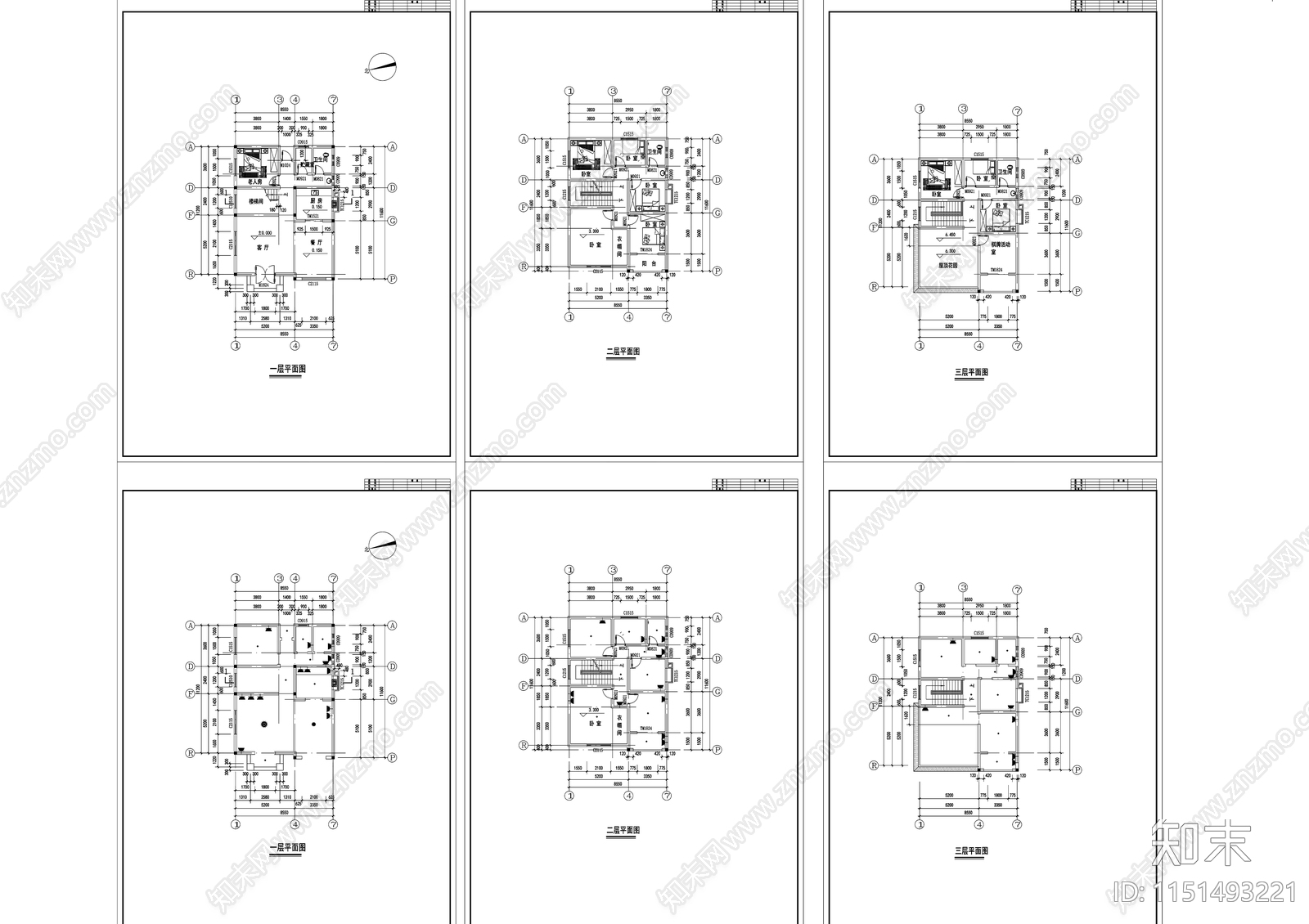 3美丽乡村建筑图cad施工图下载【ID:1151493221】