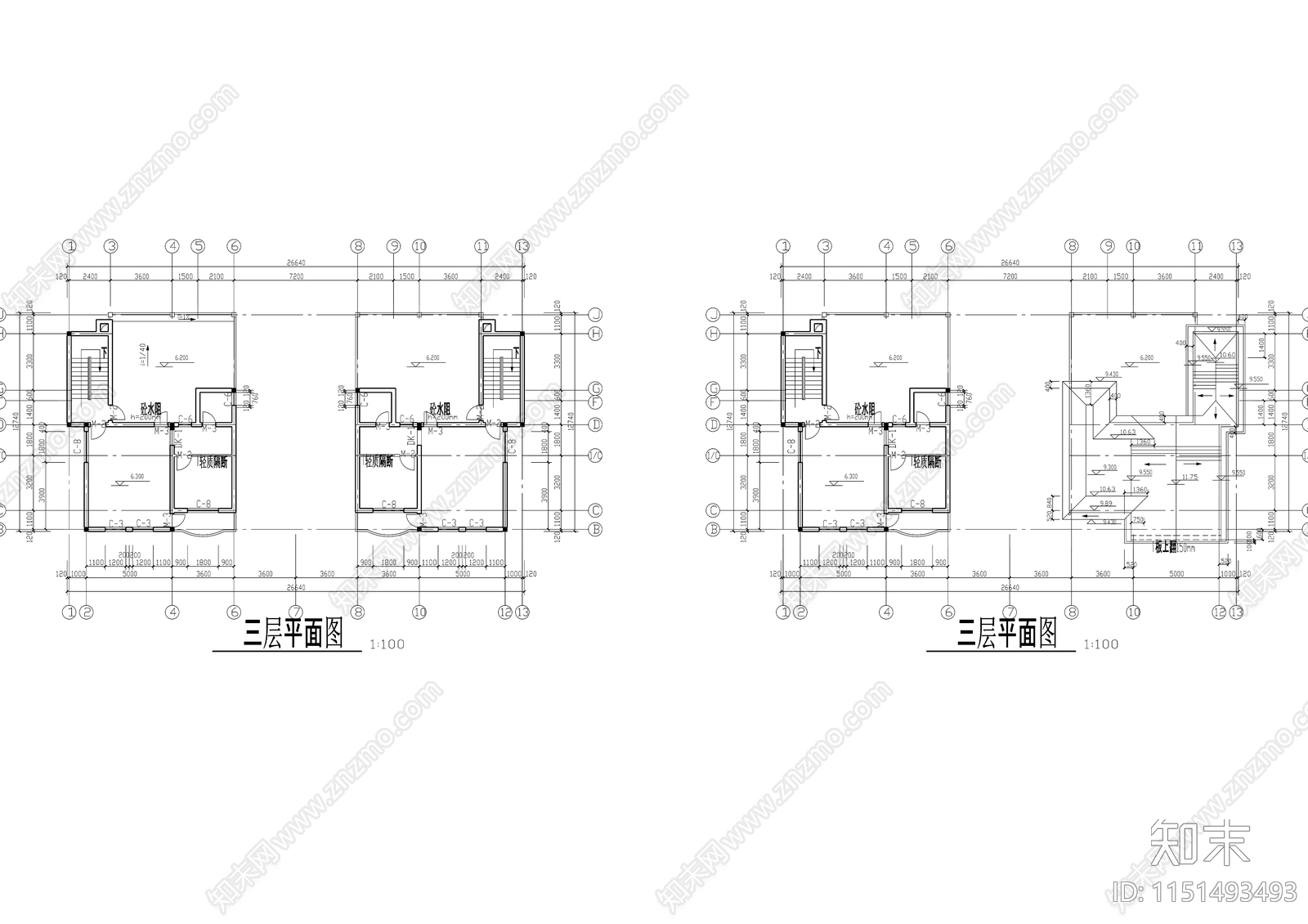 4美丽乡村建筑图cad施工图下载【ID:1151493493】