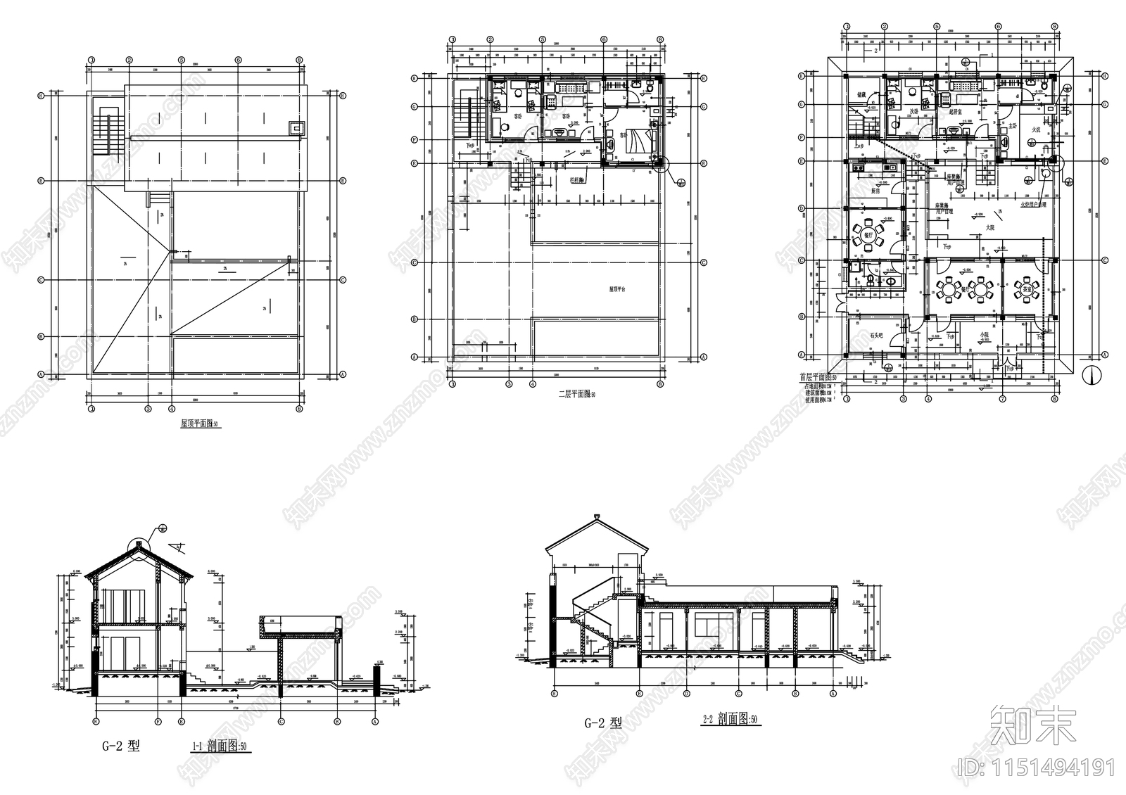 11美丽乡村建筑图cad施工图下载【ID:1151494191】