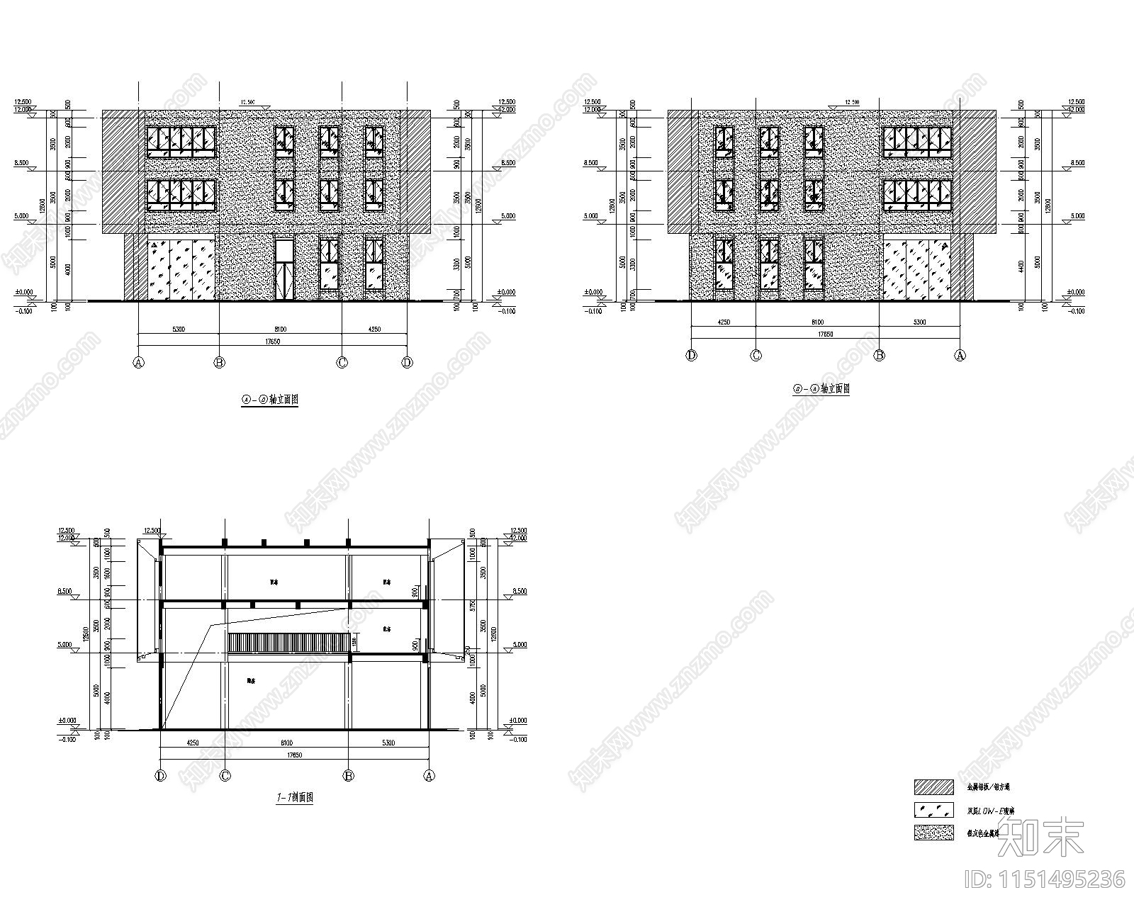 小区大堂cad施工图下载【ID:1151495236】