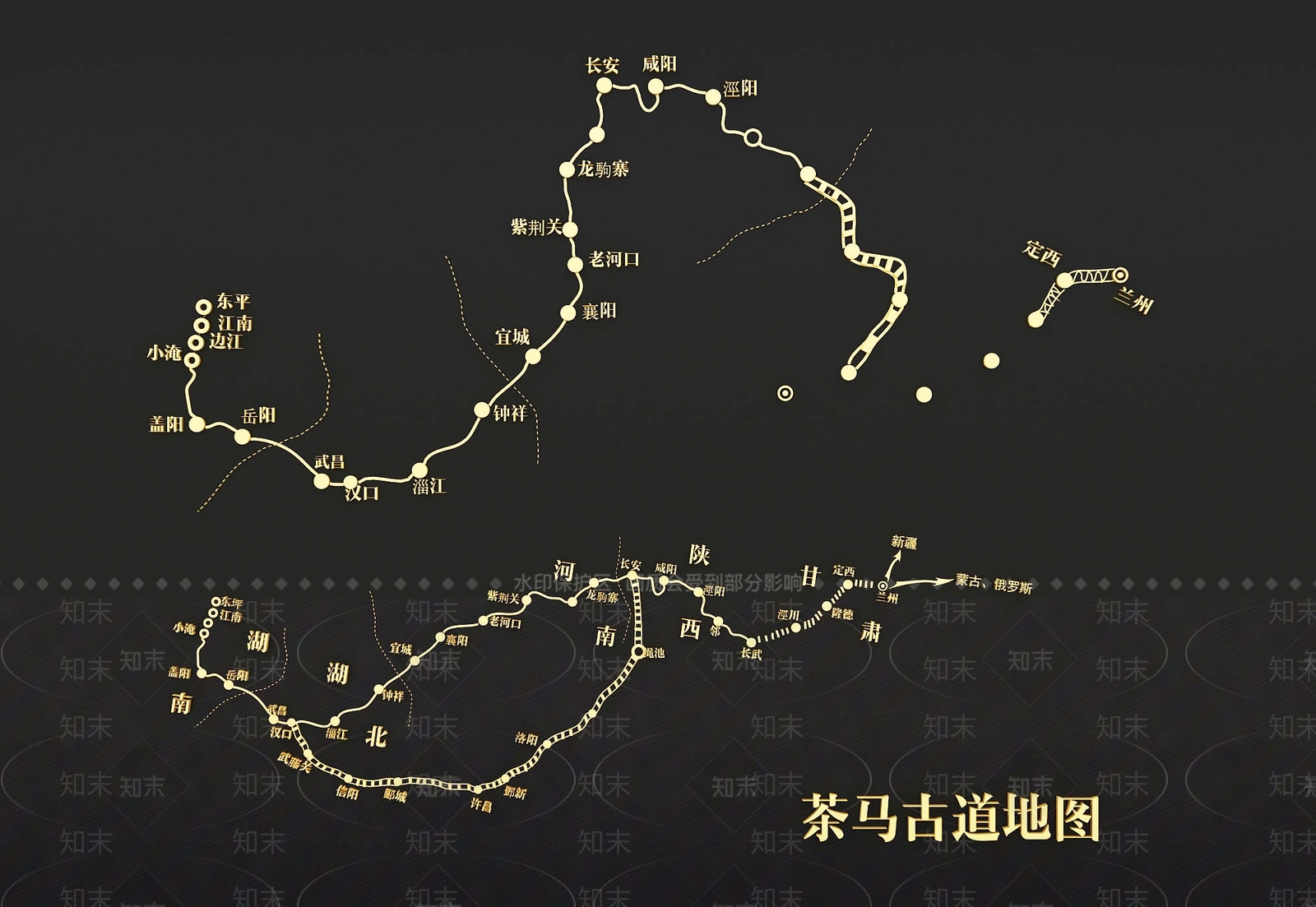 现代茶马古道墙饰SU模型下载【ID:1151496004】