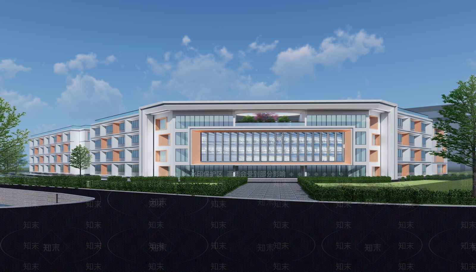 现代养老院建筑SU模型下载【ID:1151496840】