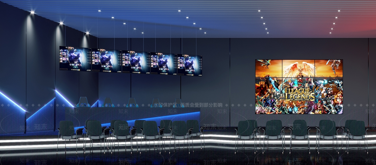 现代网吧网咖3D模型下载【ID:1151501048】