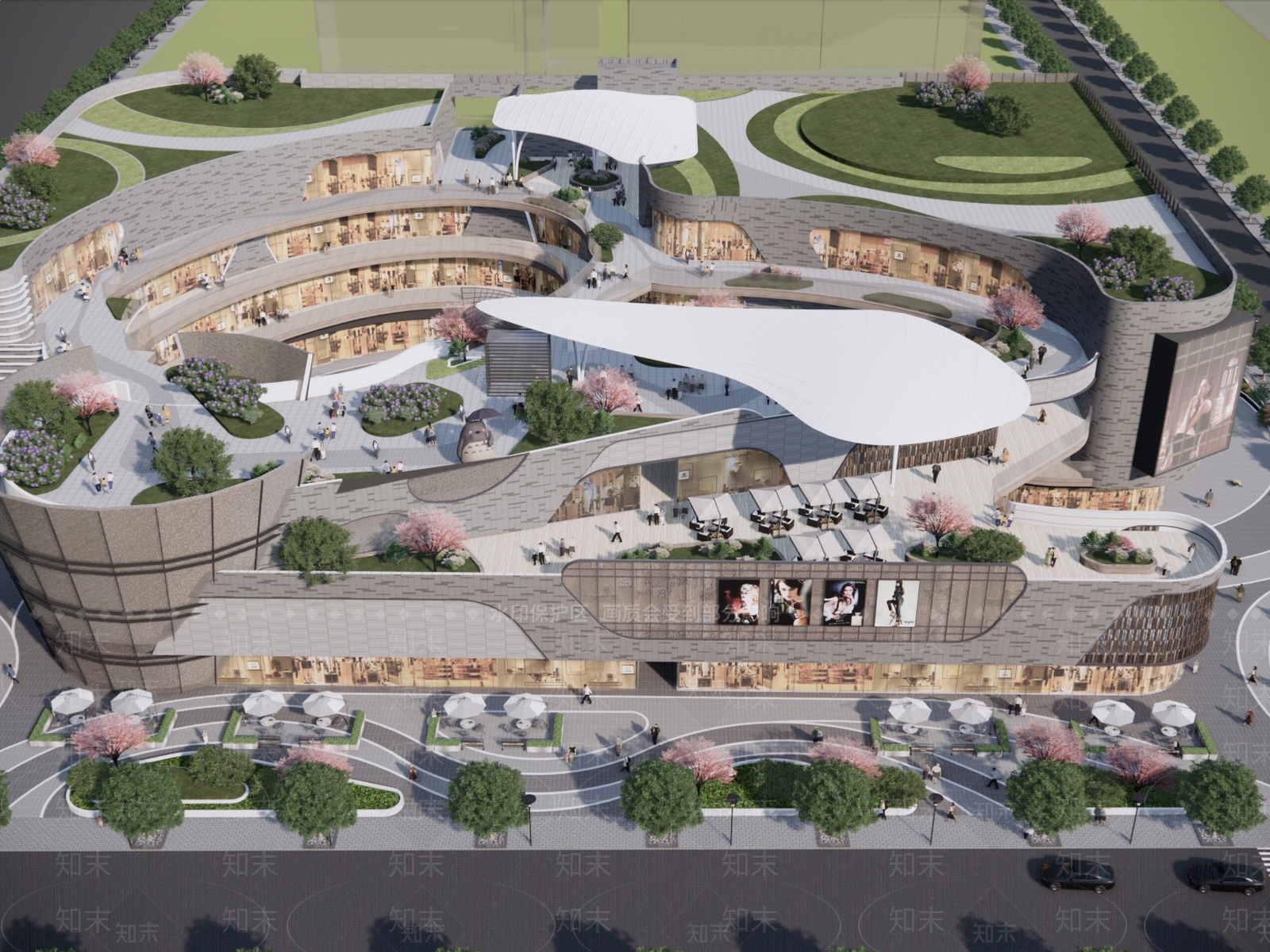 现代商业多层SU模型下载【ID:1151505156】