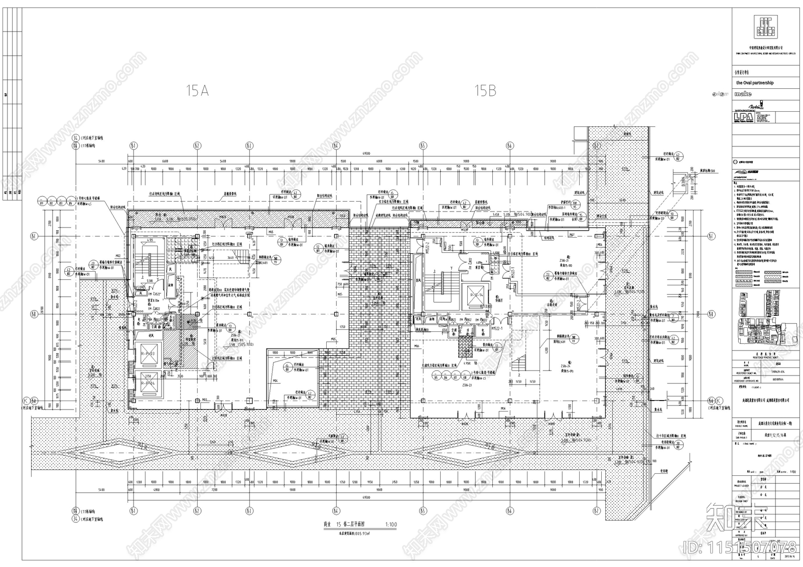 成都新中式风格商业建筑施工图设计cad施工图下载【ID:1151507078】