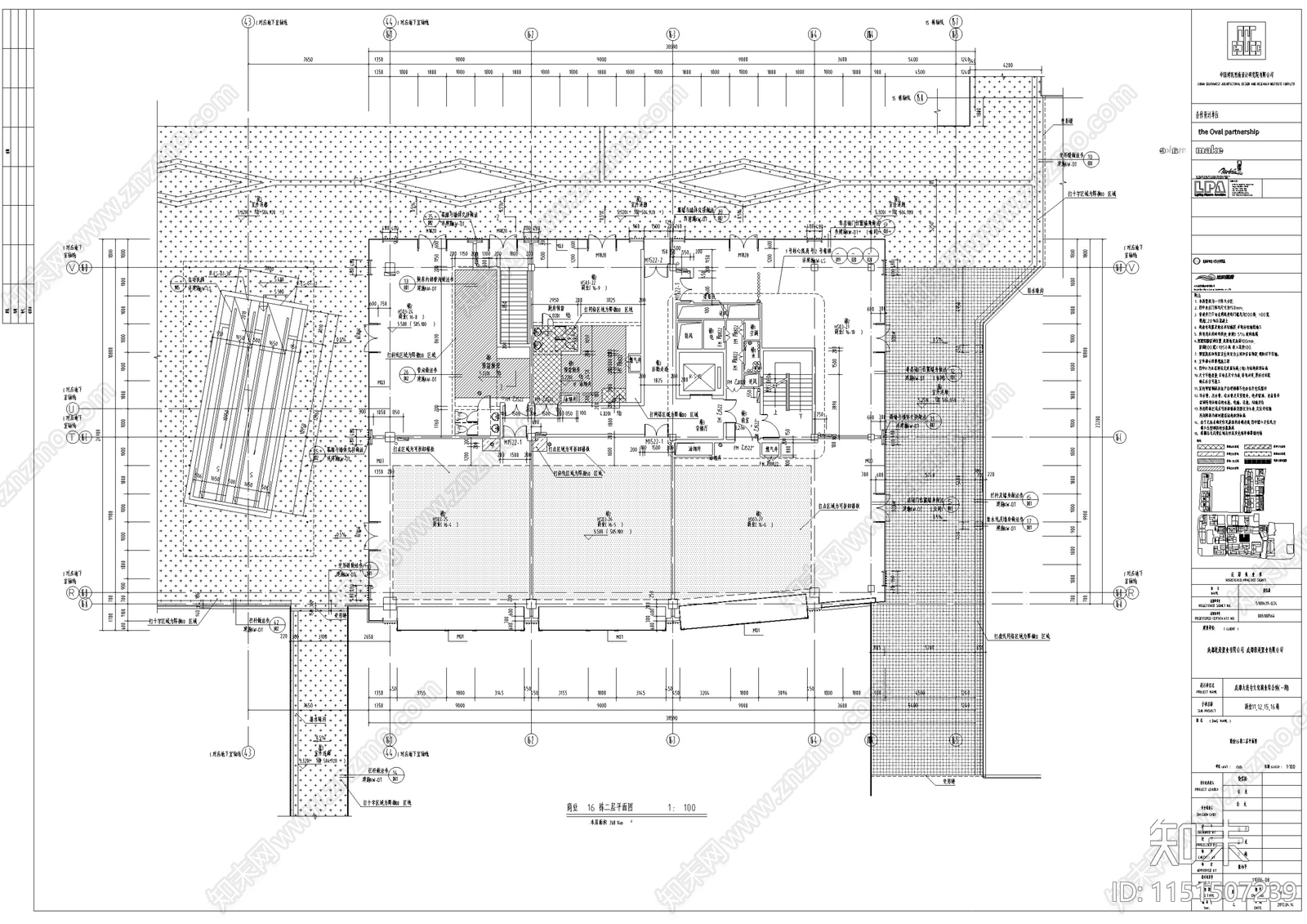 成都新中式风格商业建筑施工图设计cad施工图下载【ID:1151507239】