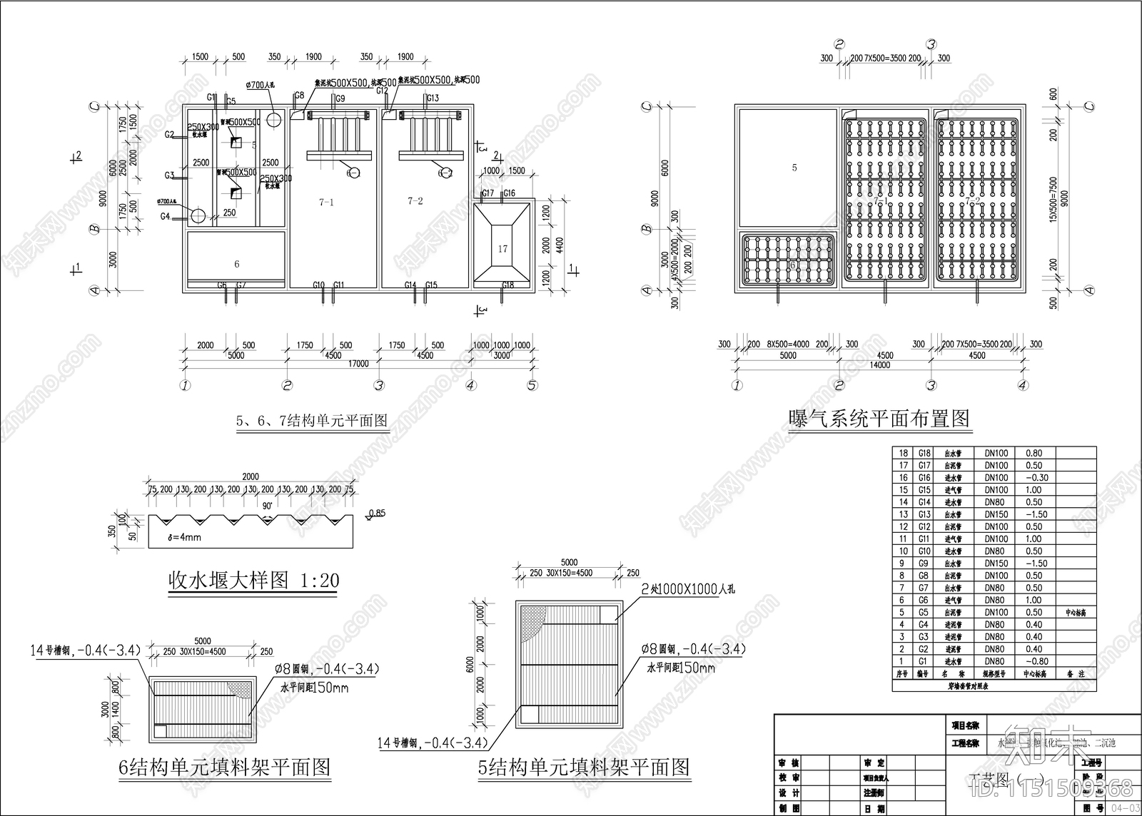 某制药厂废水处理图cad施工图下载【ID:1151509368】