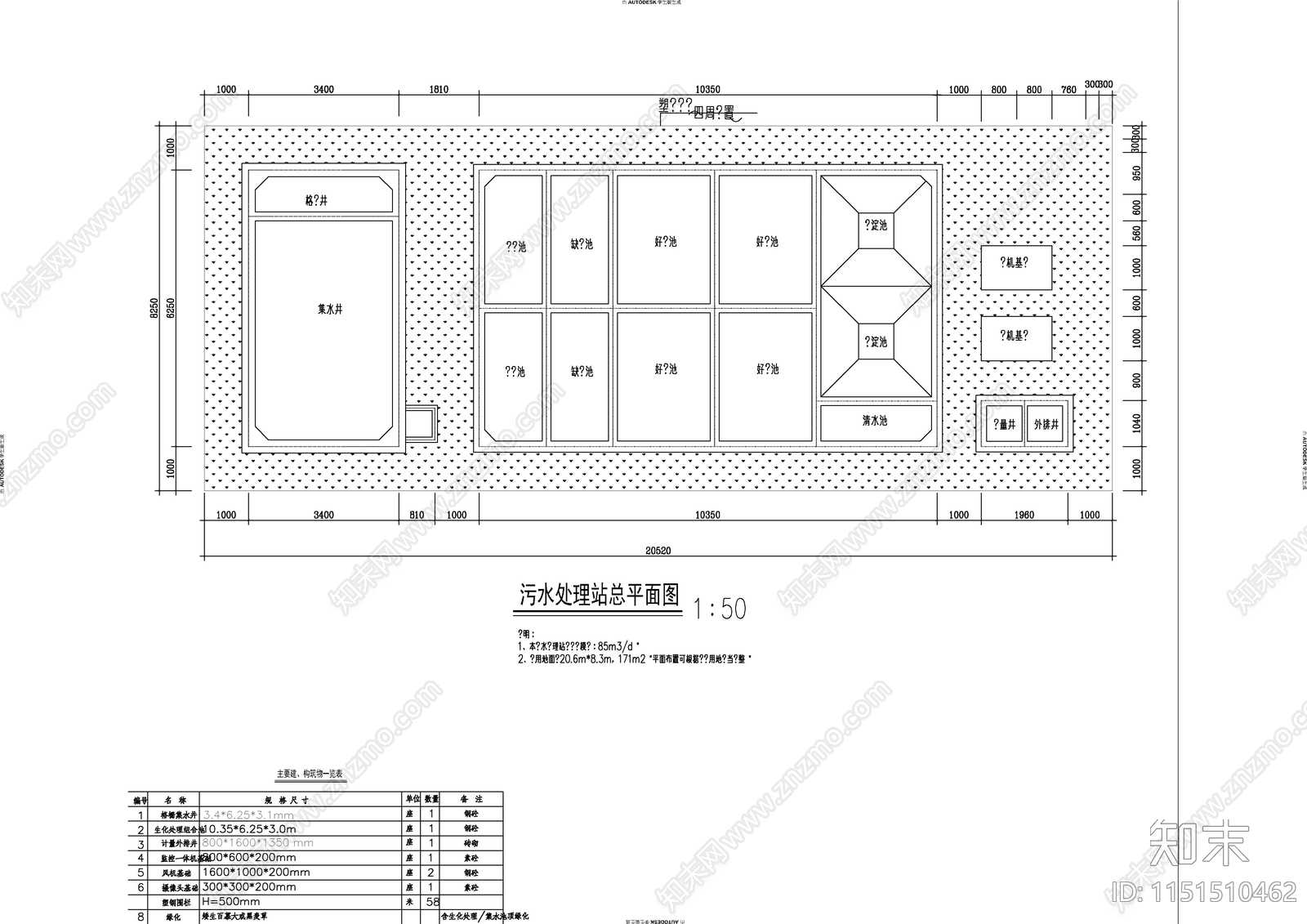 农村生活污水处理站点施工图施工图下载【ID:1151510462】