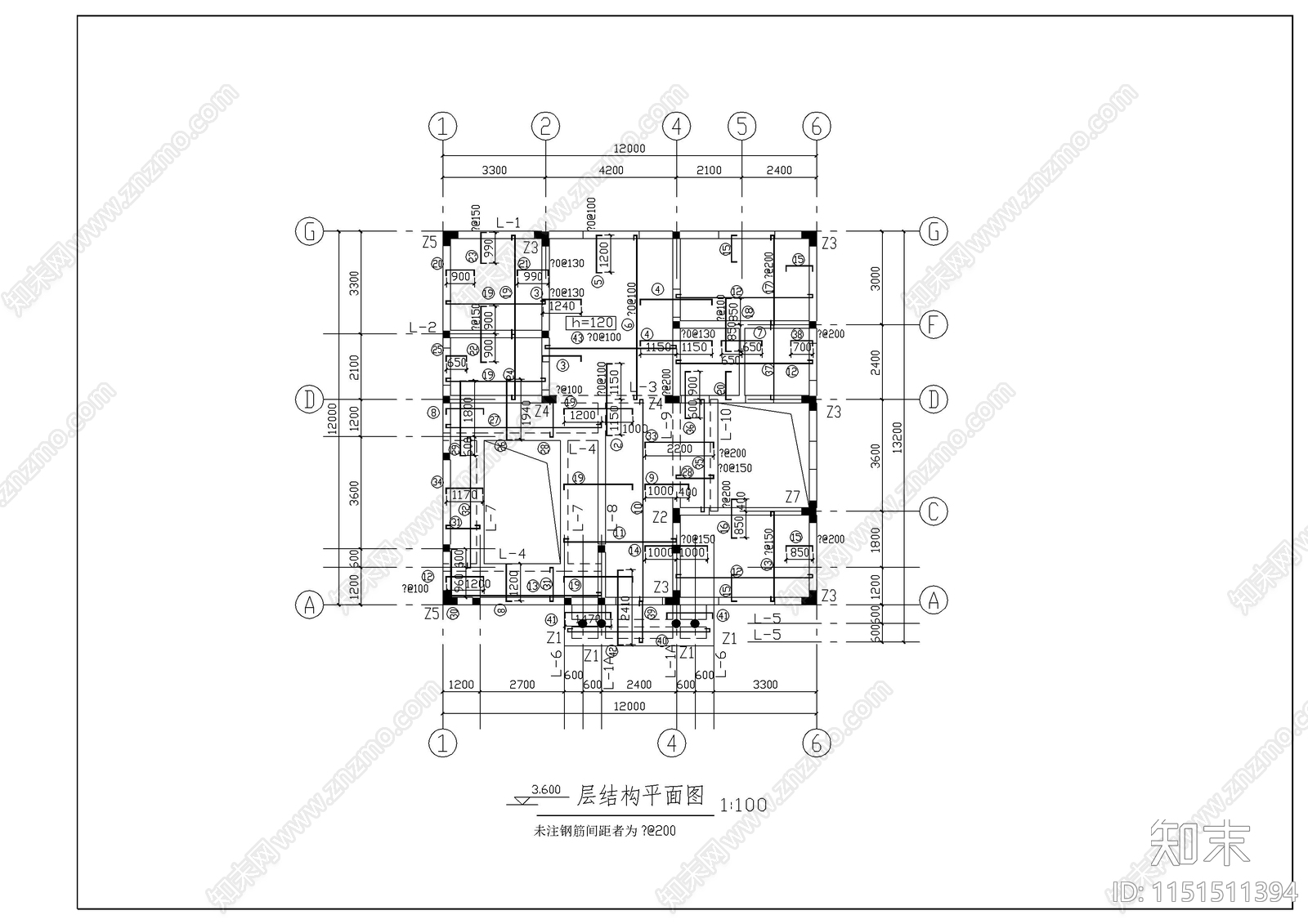 别墅建筑结构全图纸cad施工图下载【ID:1151511394】