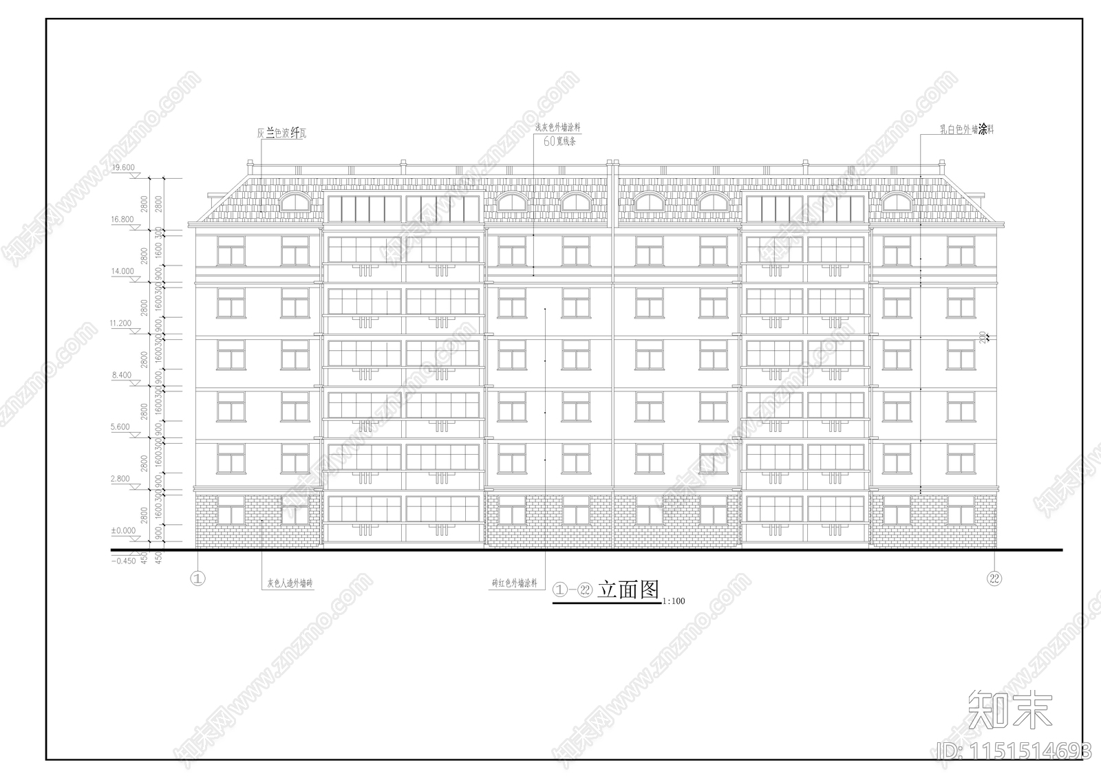 超大别墅建筑施工图cad施工图下载【ID:1151514693】