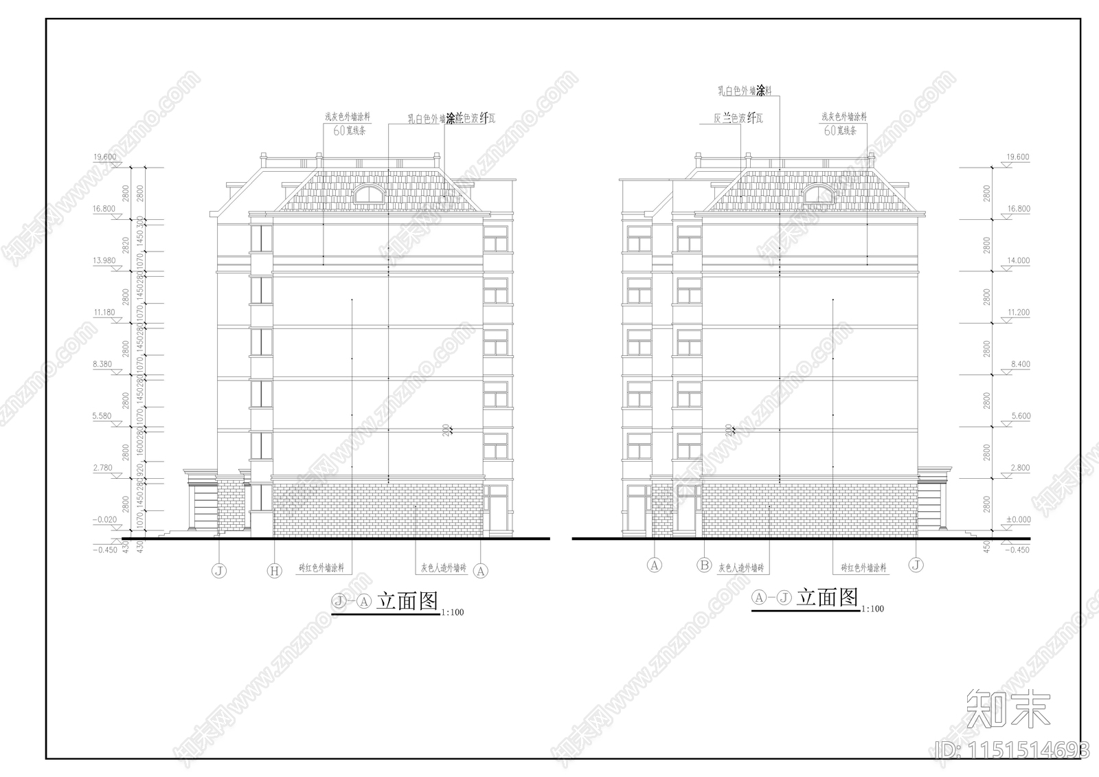 超大别墅建筑施工图cad施工图下载【ID:1151514693】