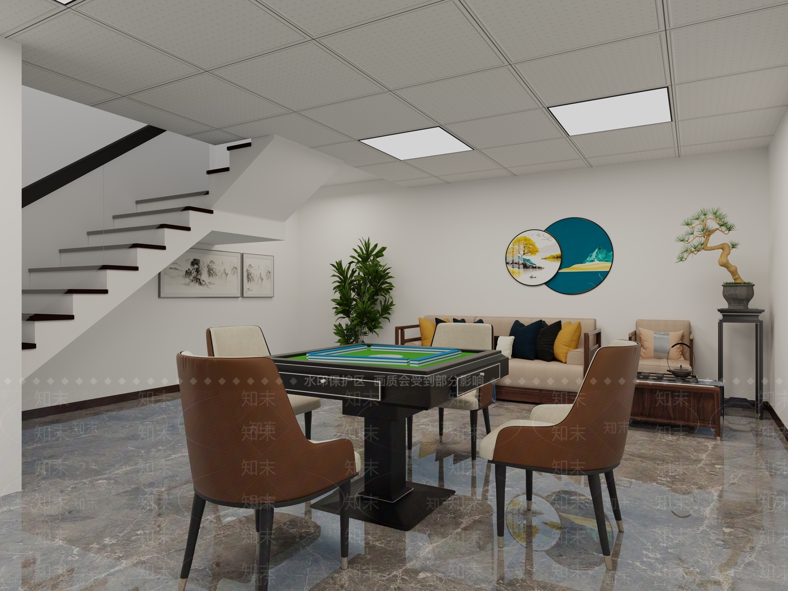新中式烟酒店3D模型下载【ID:1151517013】