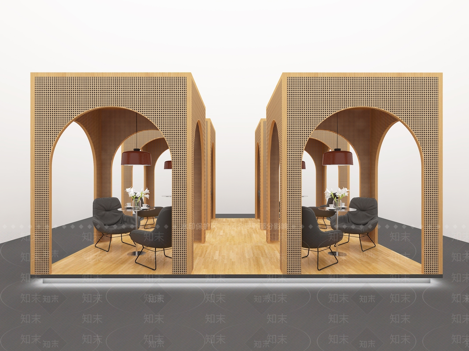 现代展位美陈3D模型下载【ID:1151520792】