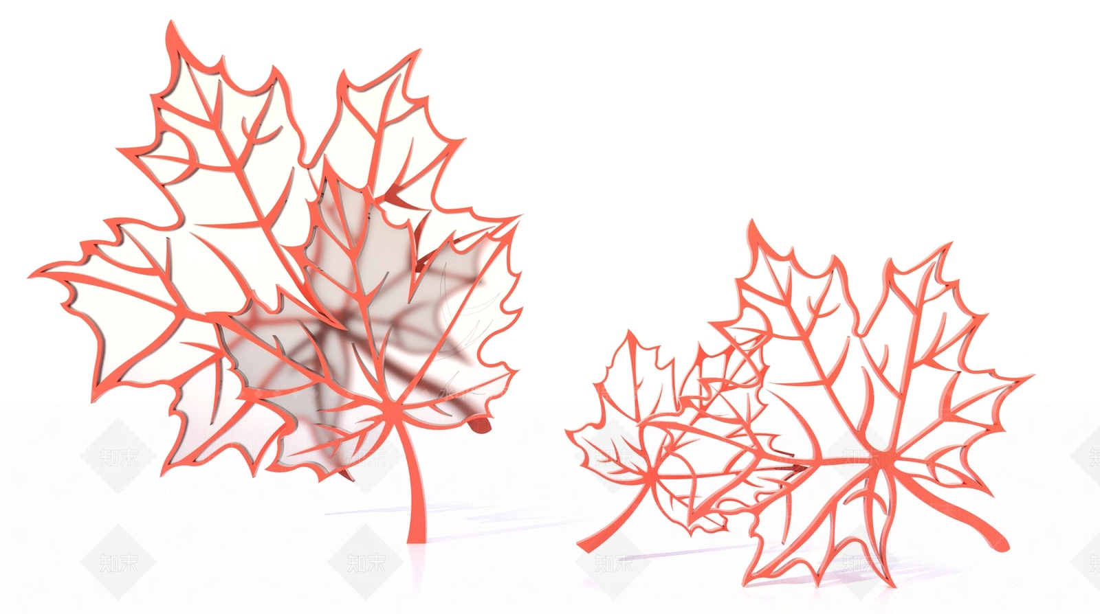 现代树叶3D模型下载【ID:1151520911】