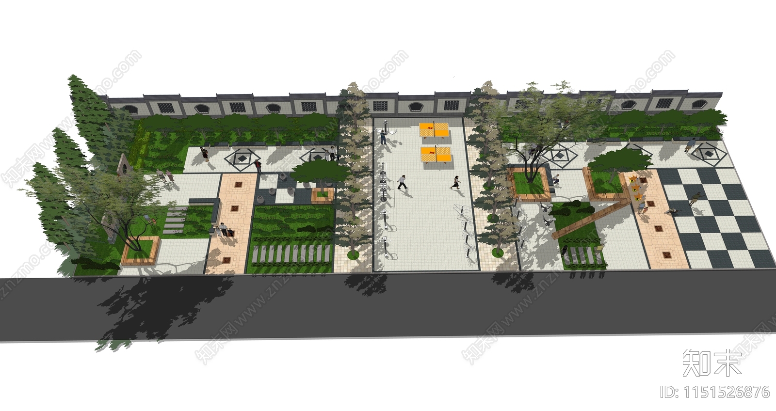 公园景观设计方案cad施工图下载【ID:1151526876】