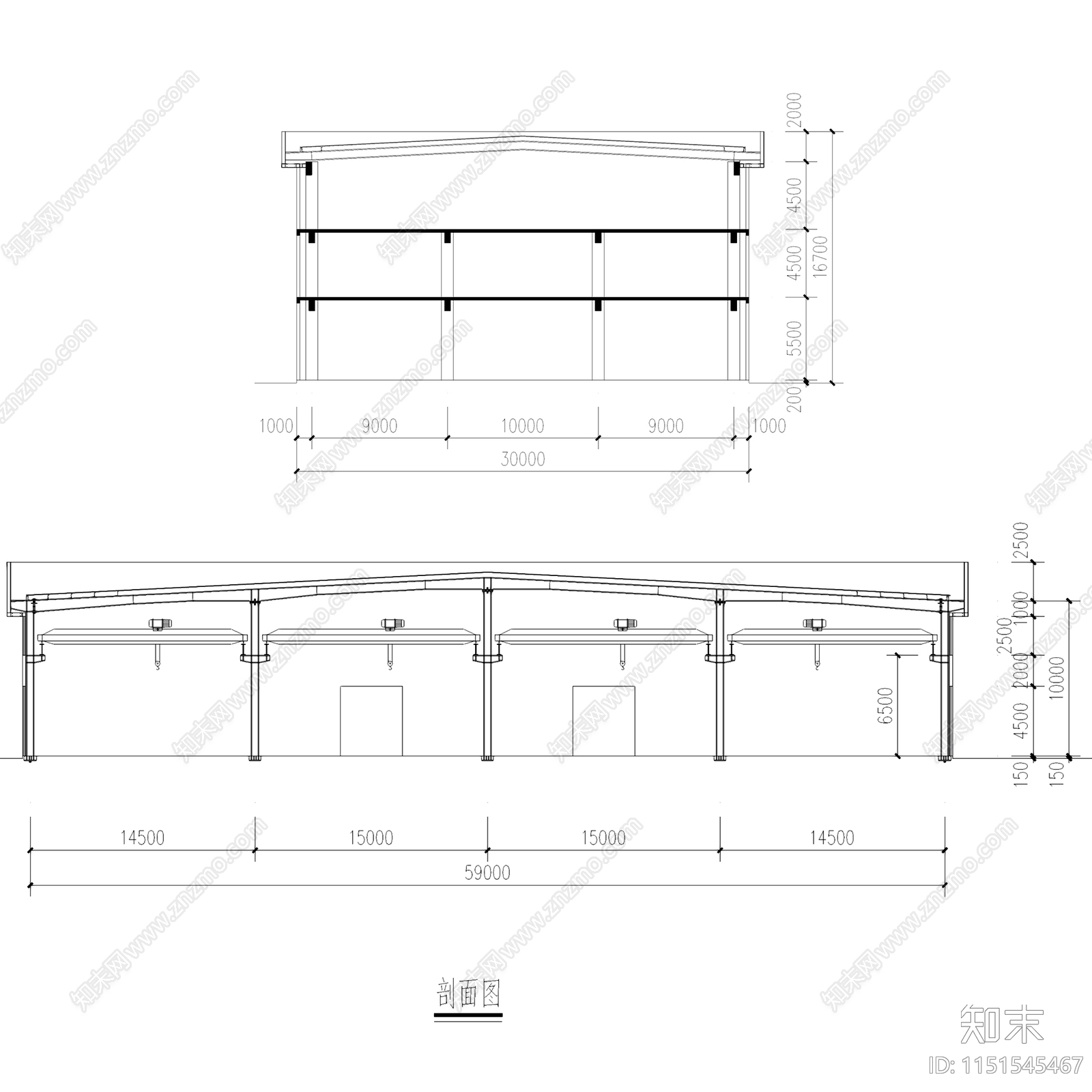 盐城中韩汽车产业园工业建筑规划施工图cad施工图下载【ID:1151545467】