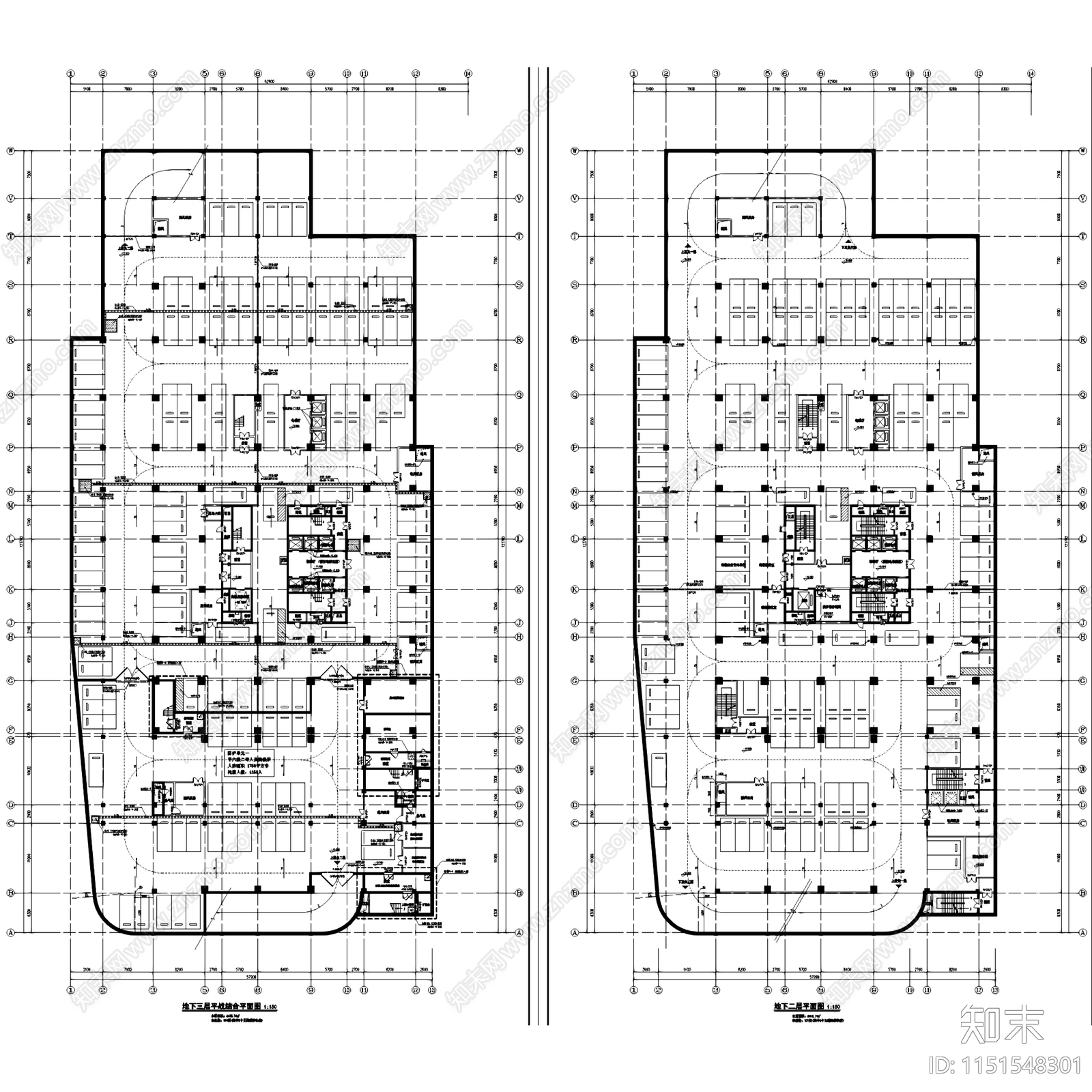 中南大学湘雅医院教学科研楼建筑规划cad施工图下载【ID:1151548301】