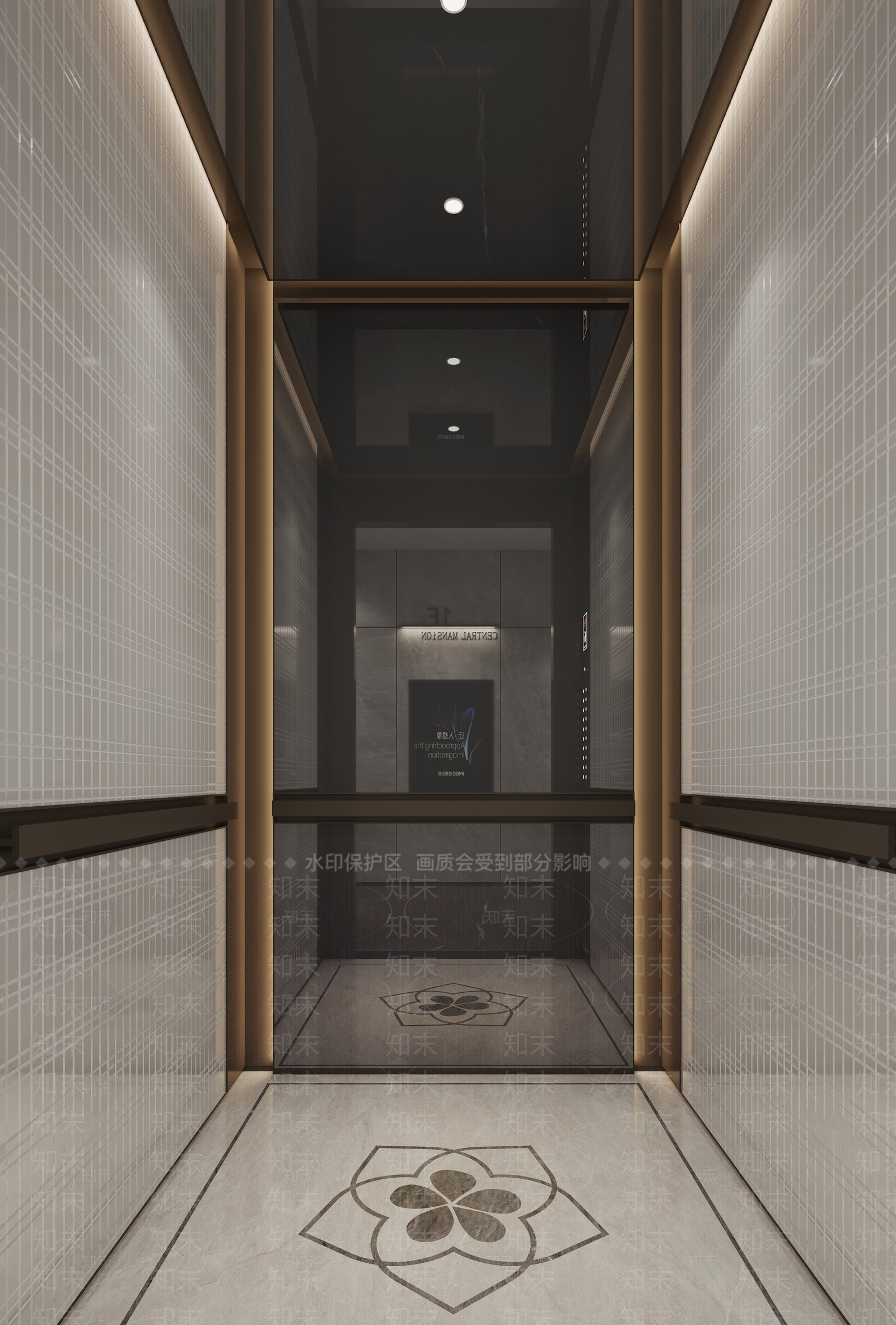 现代轿厢3D模型下载【ID:1151555238】
