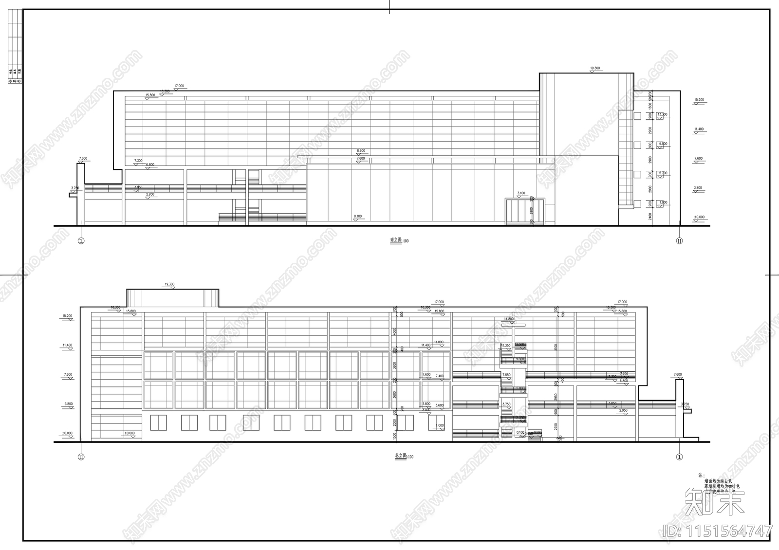 厂区四层办公楼建筑施工图施工图下载【ID:1151564747】