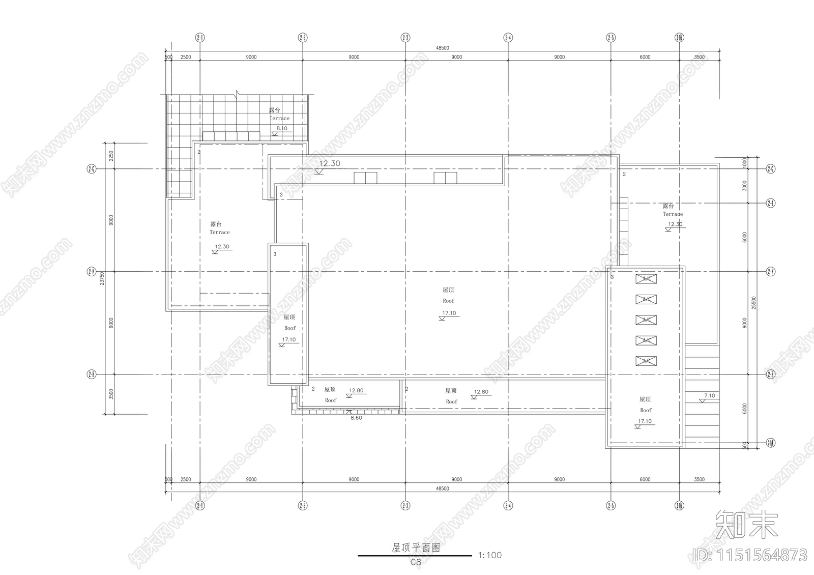 创意工作室建筑施工图cad施工图下载【ID:1151564873】