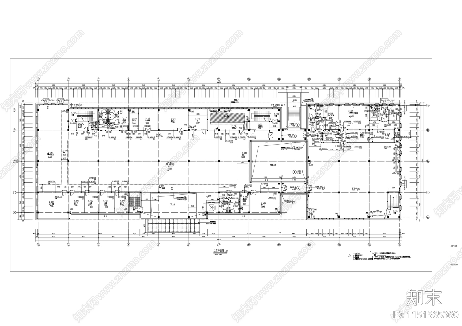 多层现代风格厂区规划及单体建筑设计施工图cad施工图下载【ID:1151565360】