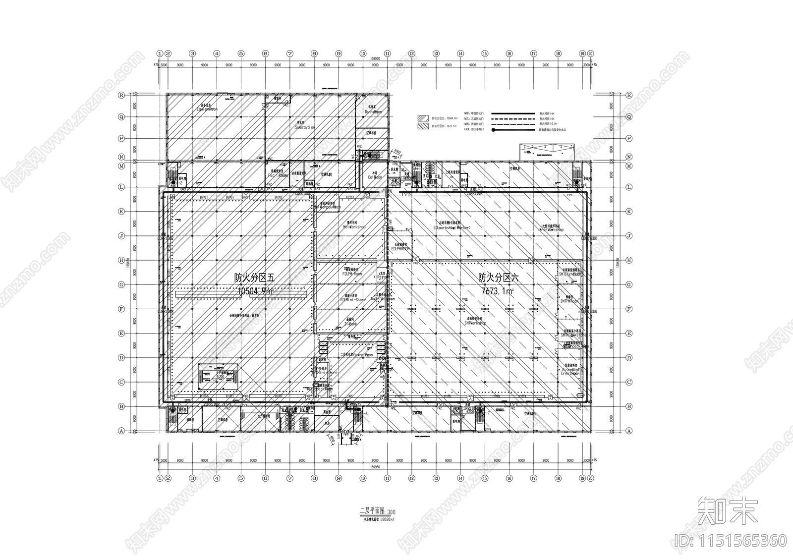 多层现代风格厂区规划及单体建筑设计施工图cad施工图下载【ID:1151565360】