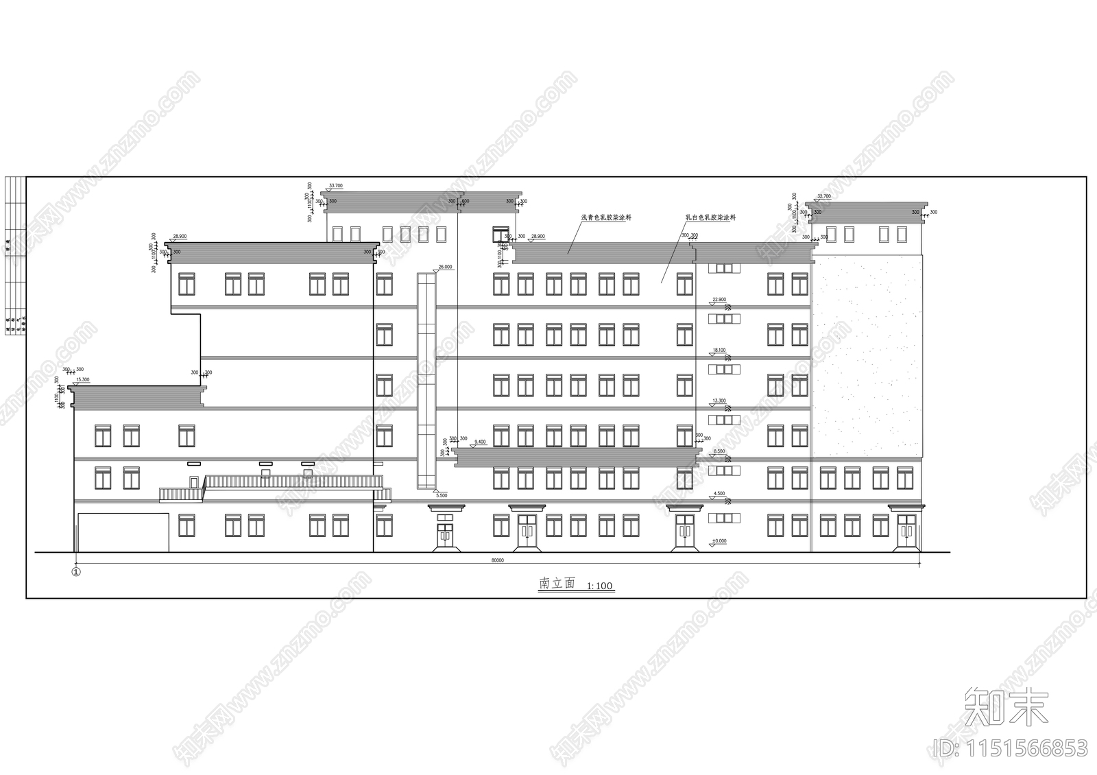 面粉加工工厂建筑施工图cad施工图下载【ID:1151566853】