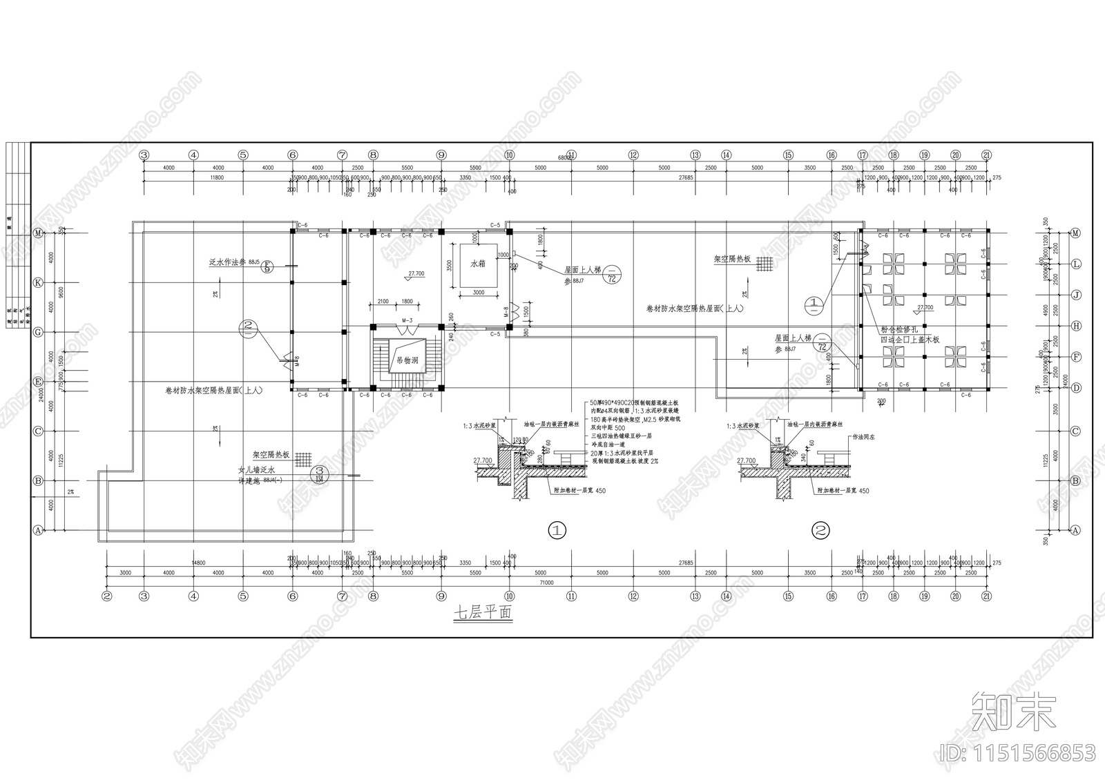 面粉加工工厂建筑施工图cad施工图下载【ID:1151566853】