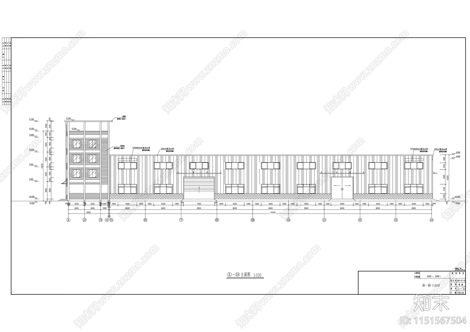 生产车间建筑结构水电施工图cad施工图下载【ID:1151567504】