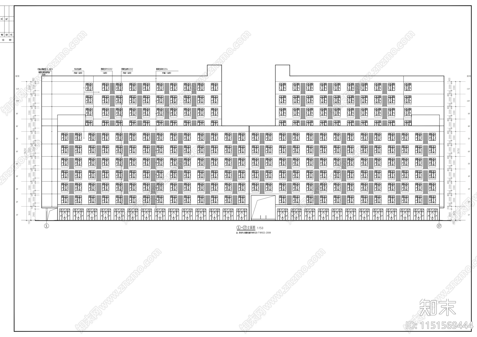 现代风格新兴产业园区厂房设计施工图施工图下载【ID:1151569444】