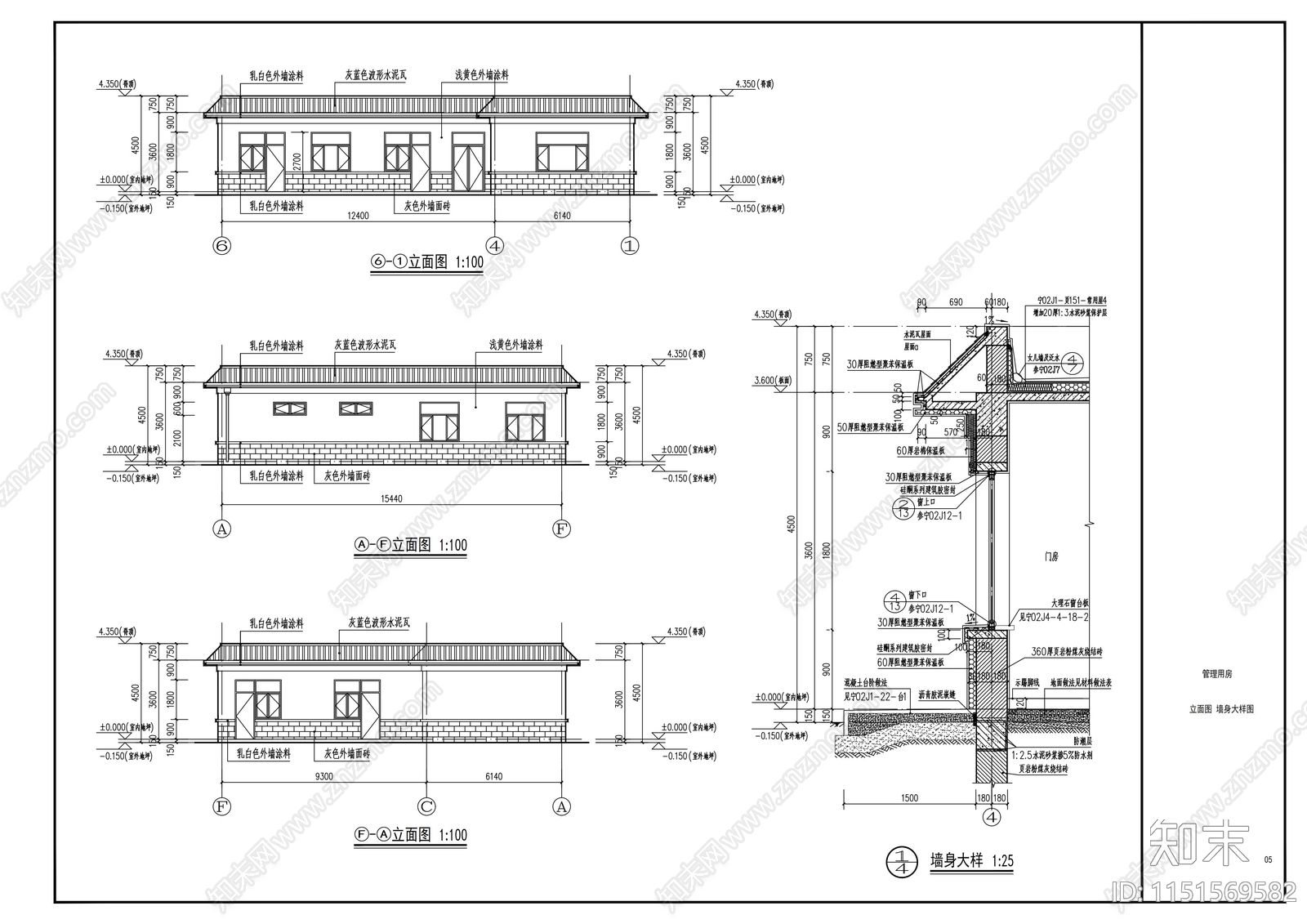 现代钢结构检测车间建筑施工图cad施工图下载【ID:1151569582】