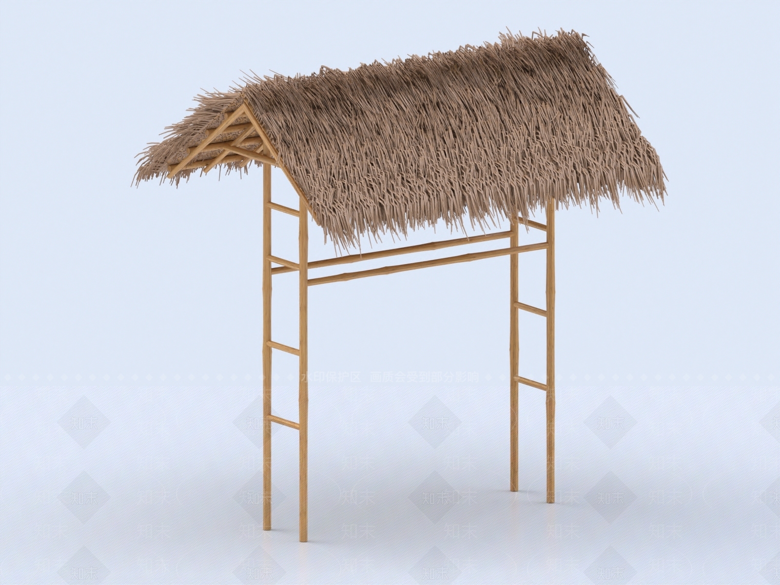 新中式凉亭3D模型下载【ID:1151570765】