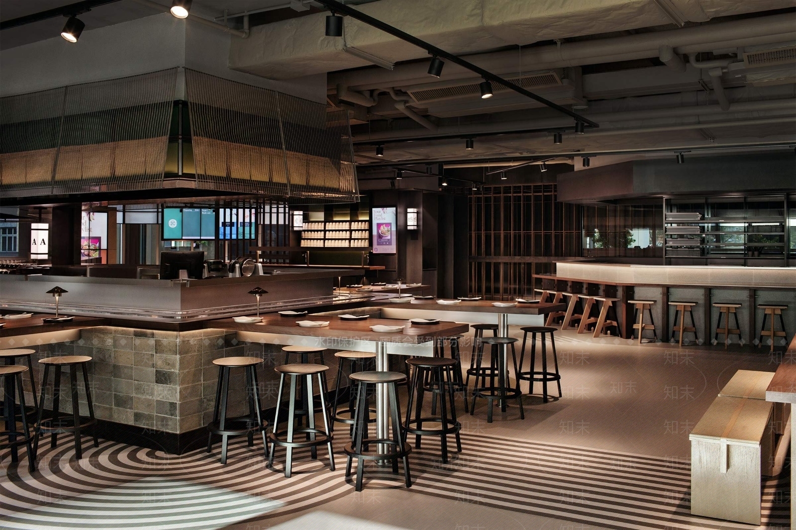 工业风茶餐厅3D模型下载【ID:1151574395】