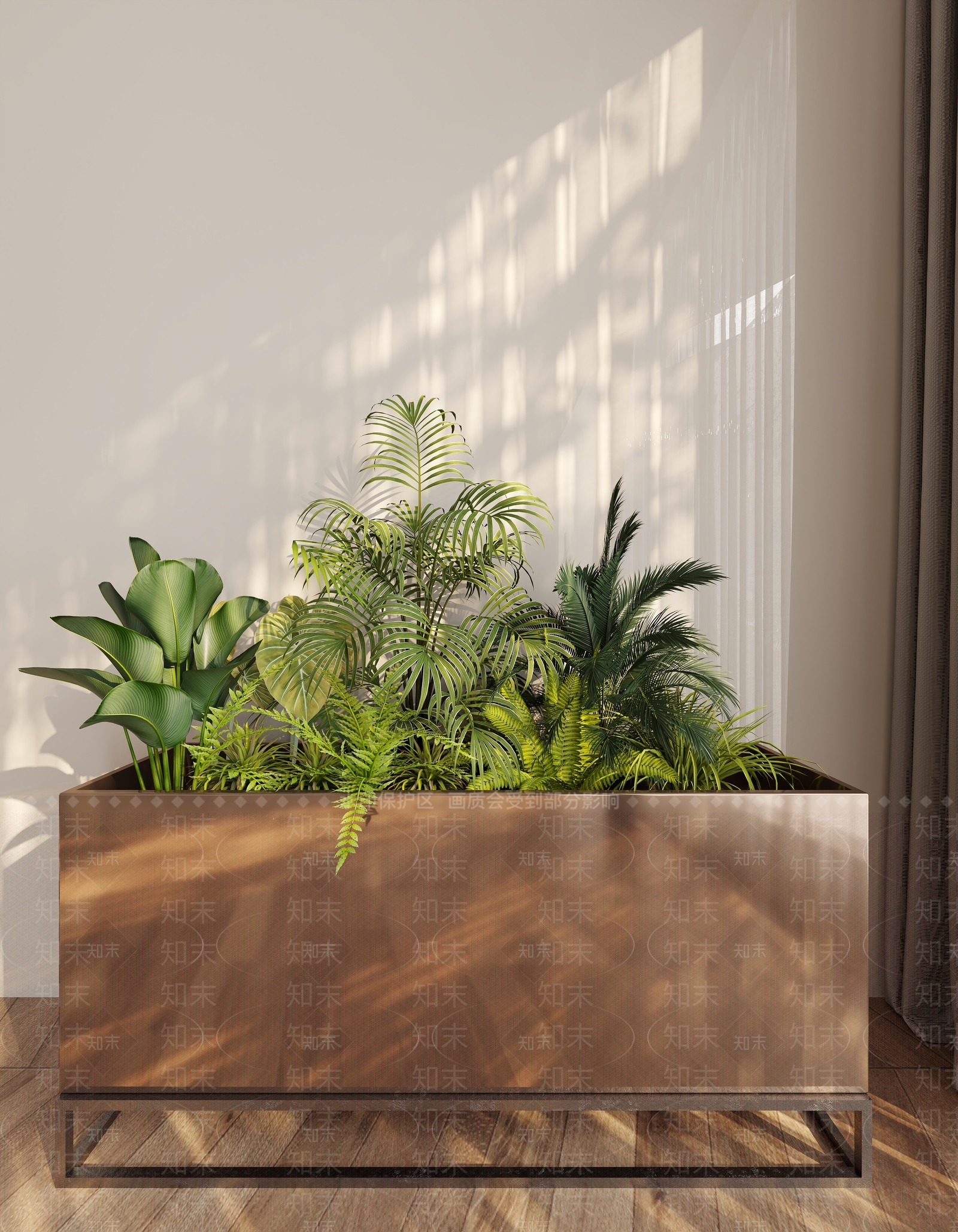 现代花箱3D模型下载【ID:1151587567】